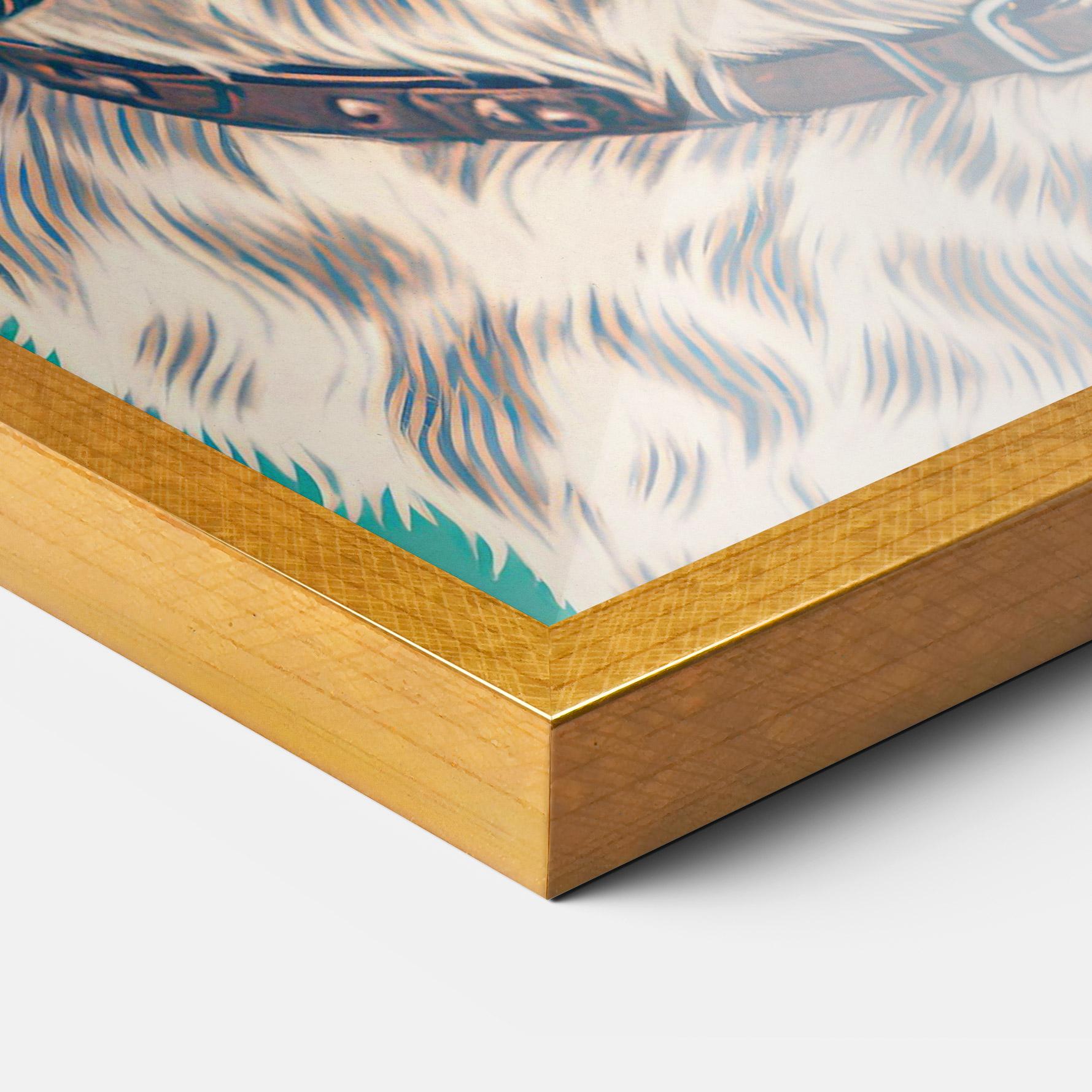 Gerahmte Poster Vintage Dog mockup 3