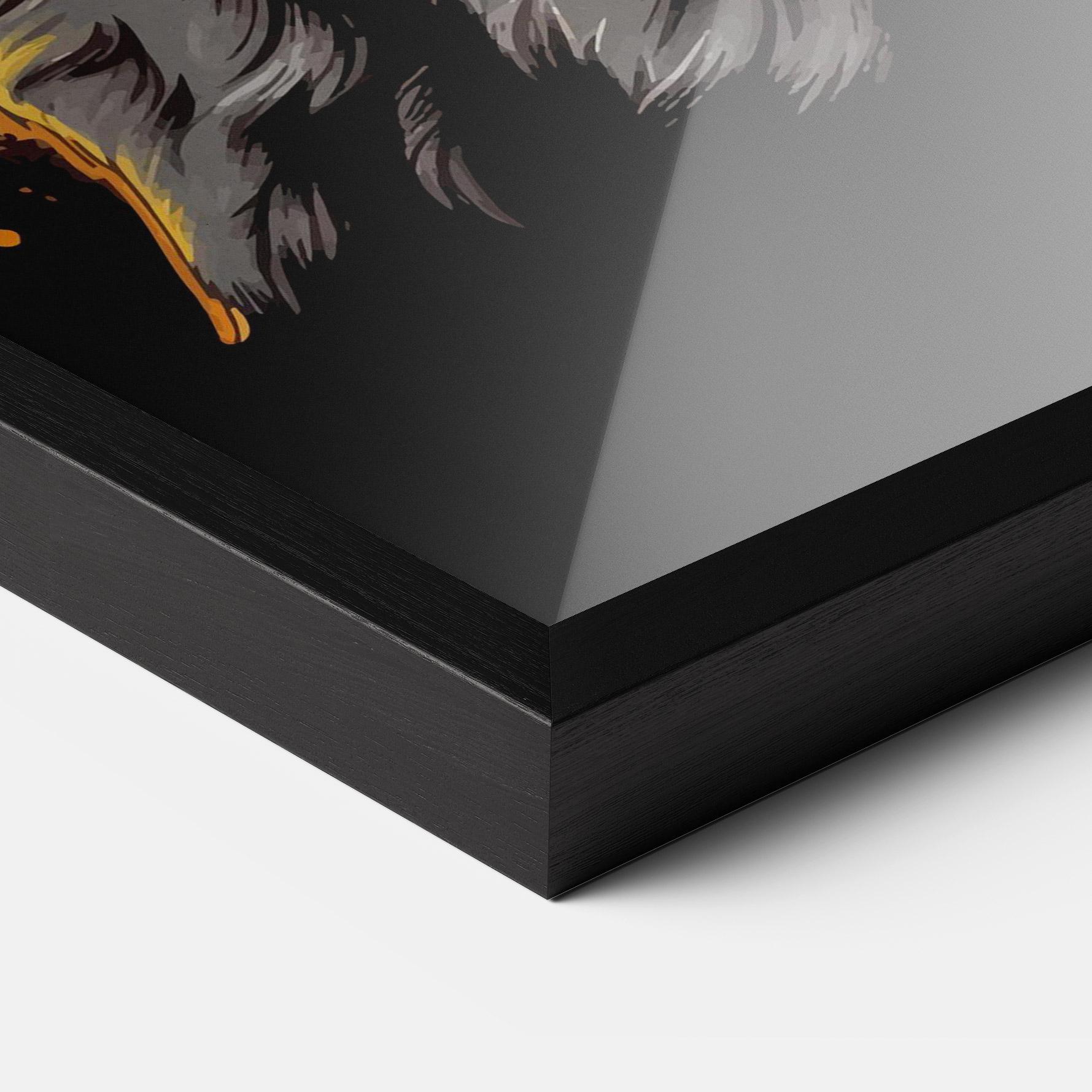 Gerahmte Poster Coolest Dog mockup 3