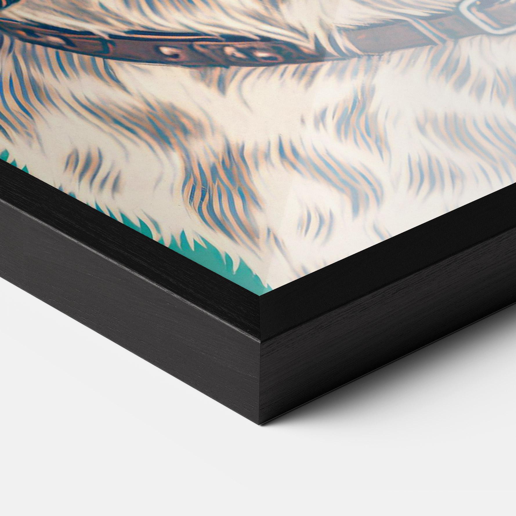 Gerahmte Poster Vintage Dog mockup 3