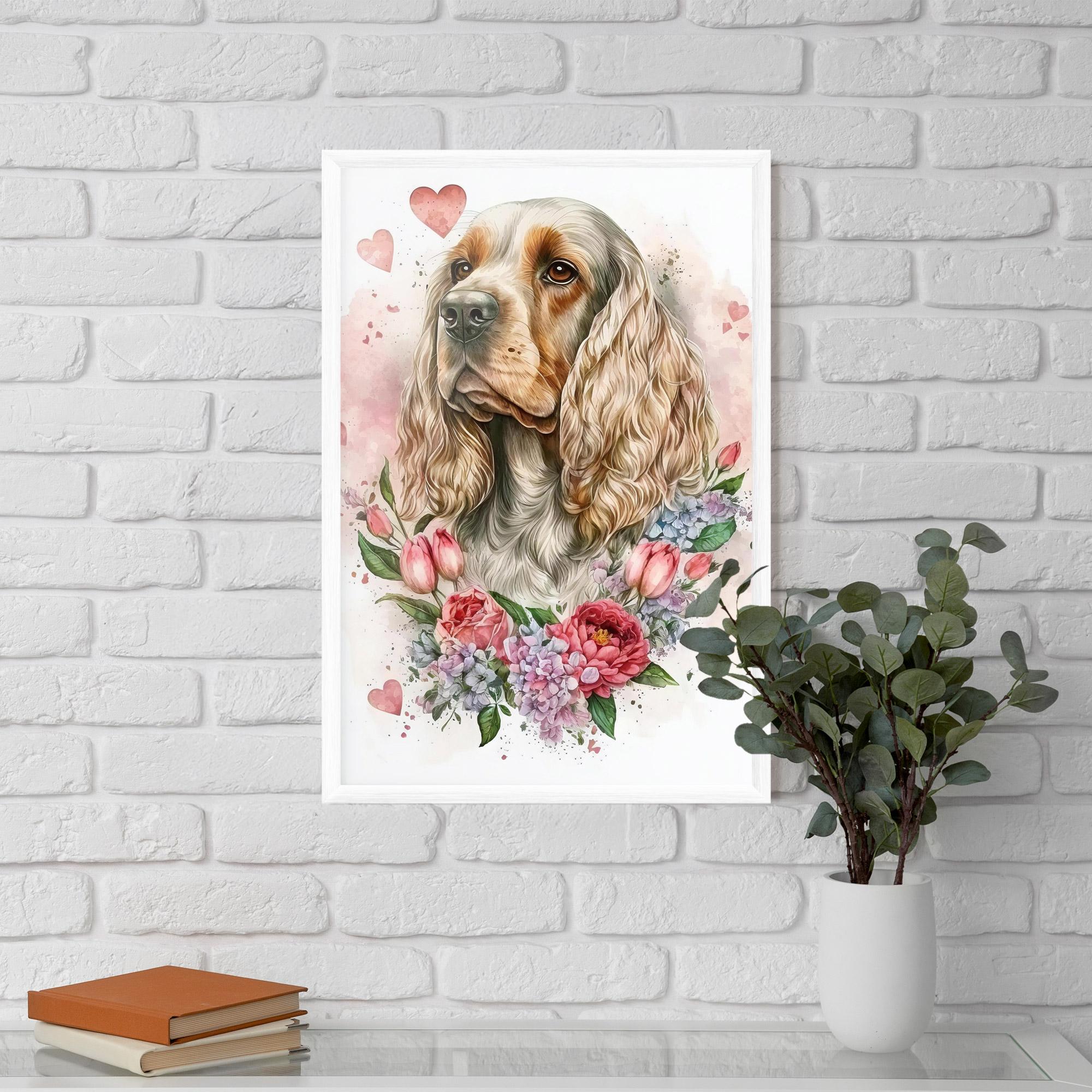 Gerahmte Poster Cute Little Cocker mockup 5