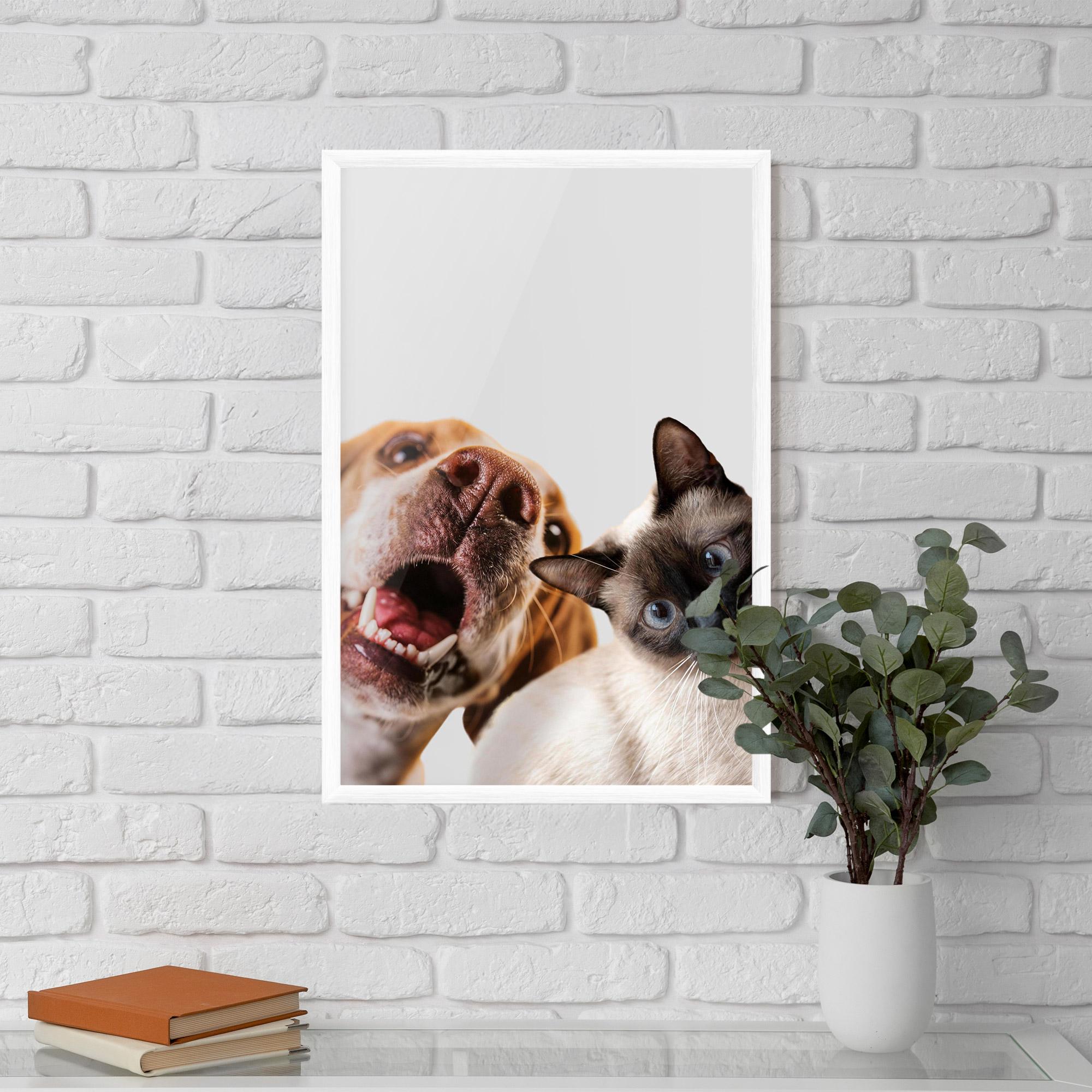 Gerahmte Poster Cute Pet Collage mockup 5