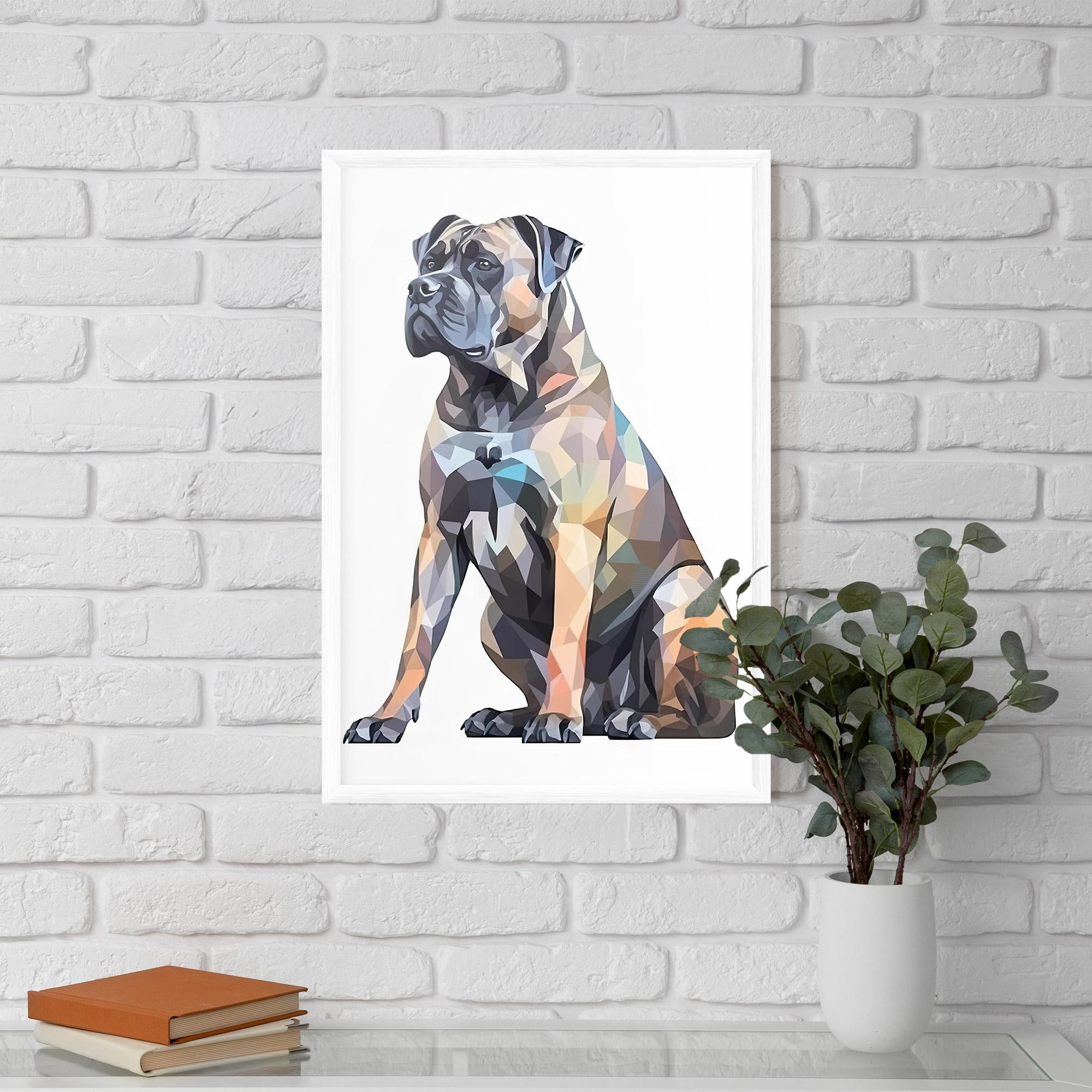 Gerahmte Poster Watercolor Cane Corso mockup 5