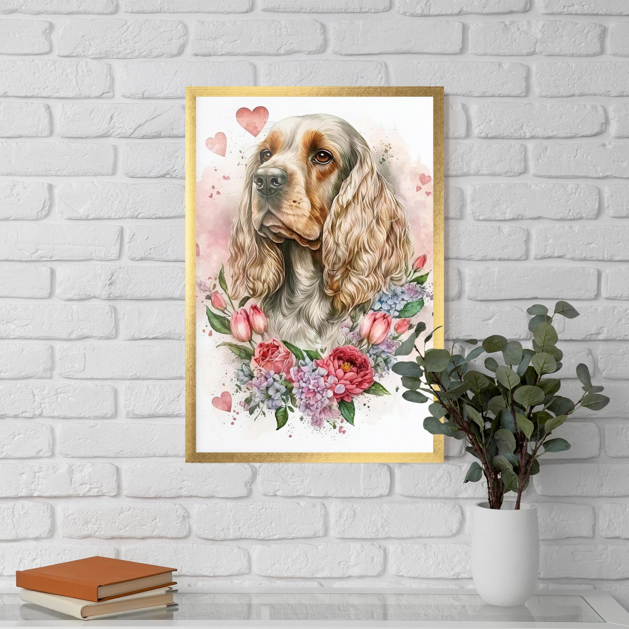 Gerahmte Poster Cute Little Cocker mockup 5