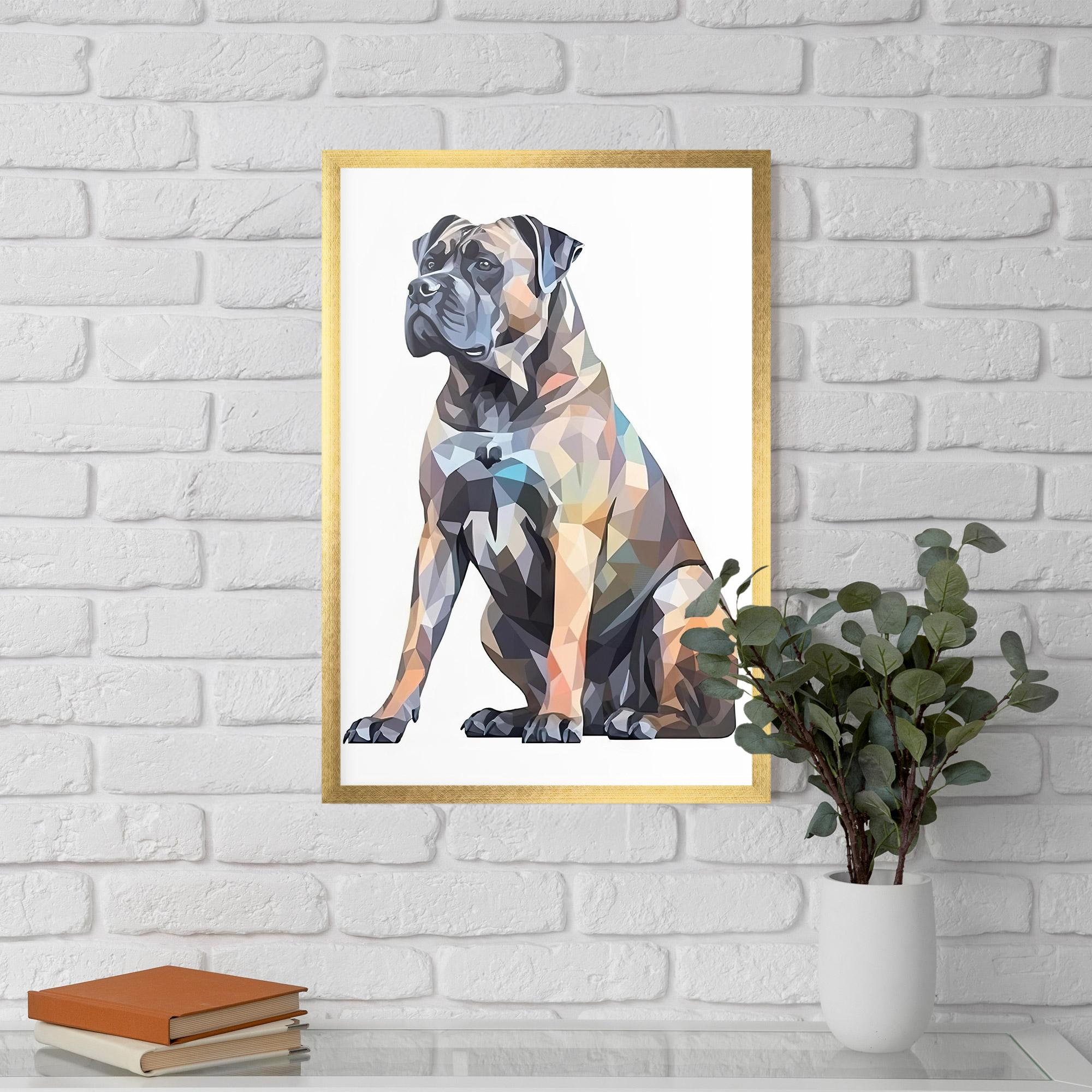 Gerahmte Poster Watercolor Cane Corso mockup 5
