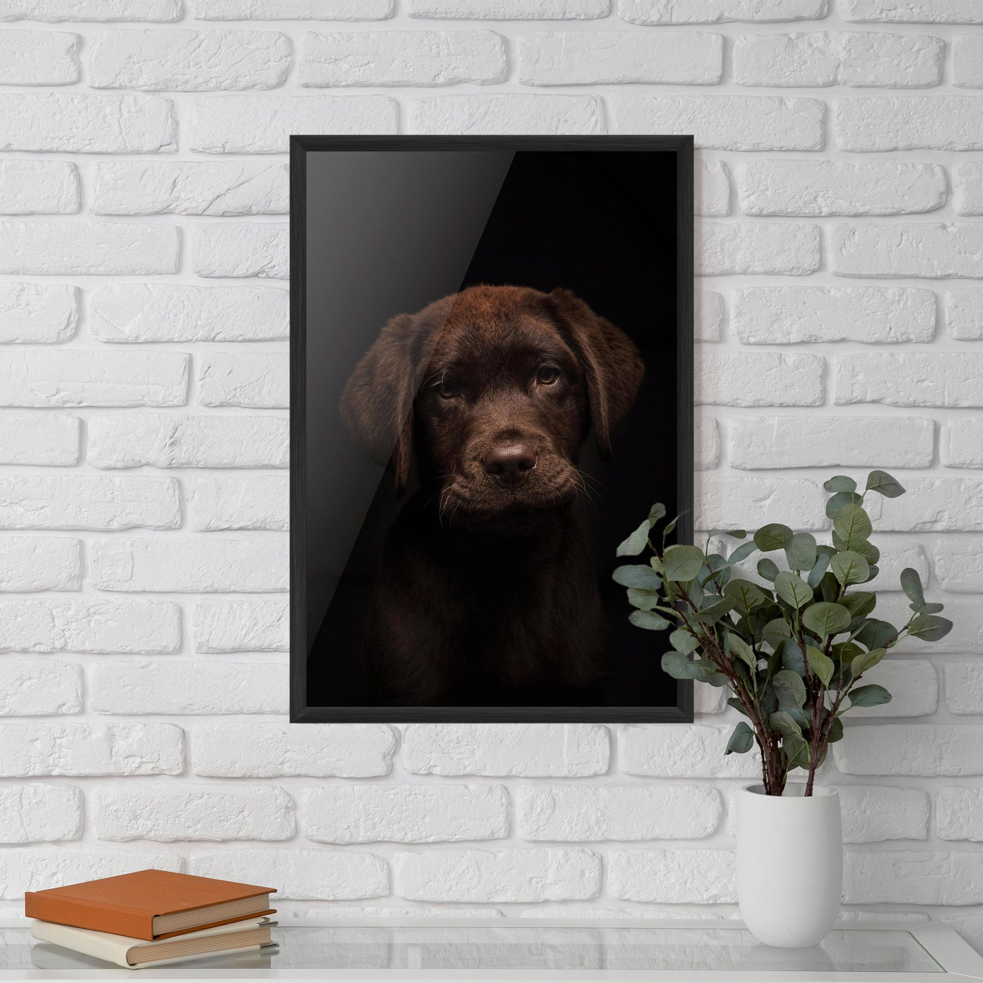 Chocolate Labrador mockup 5