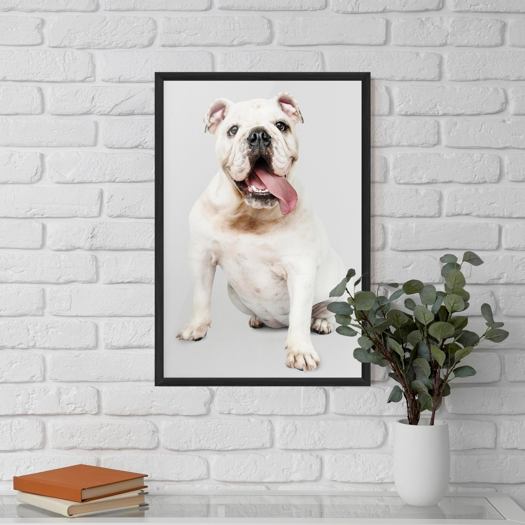 Happy White Dog mockup 5