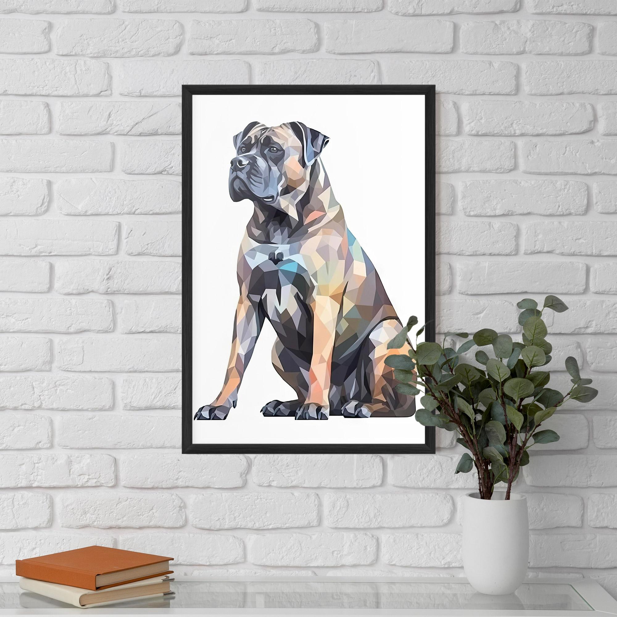 Gerahmte Poster Watercolor Cane Corso mockup 5