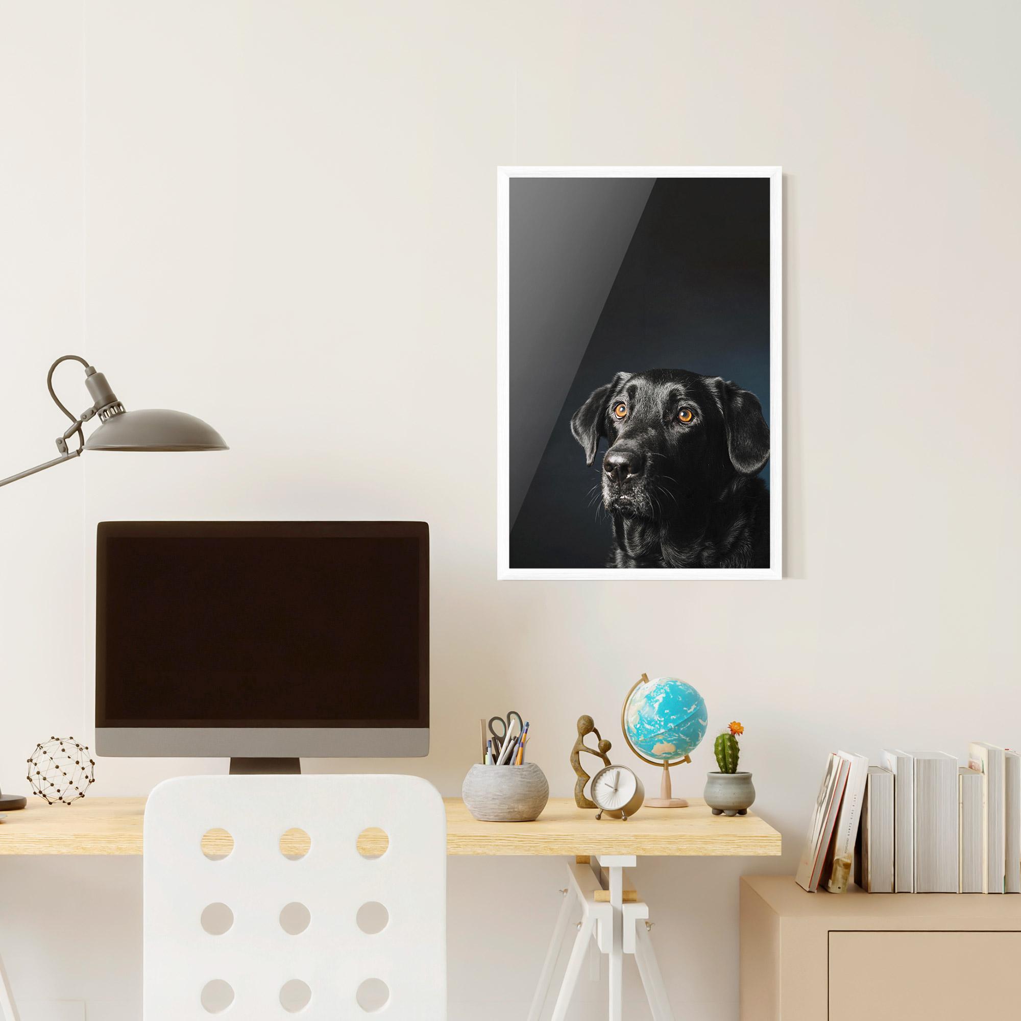 Gerahmte Poster Brown Eyes Dog mockup 6