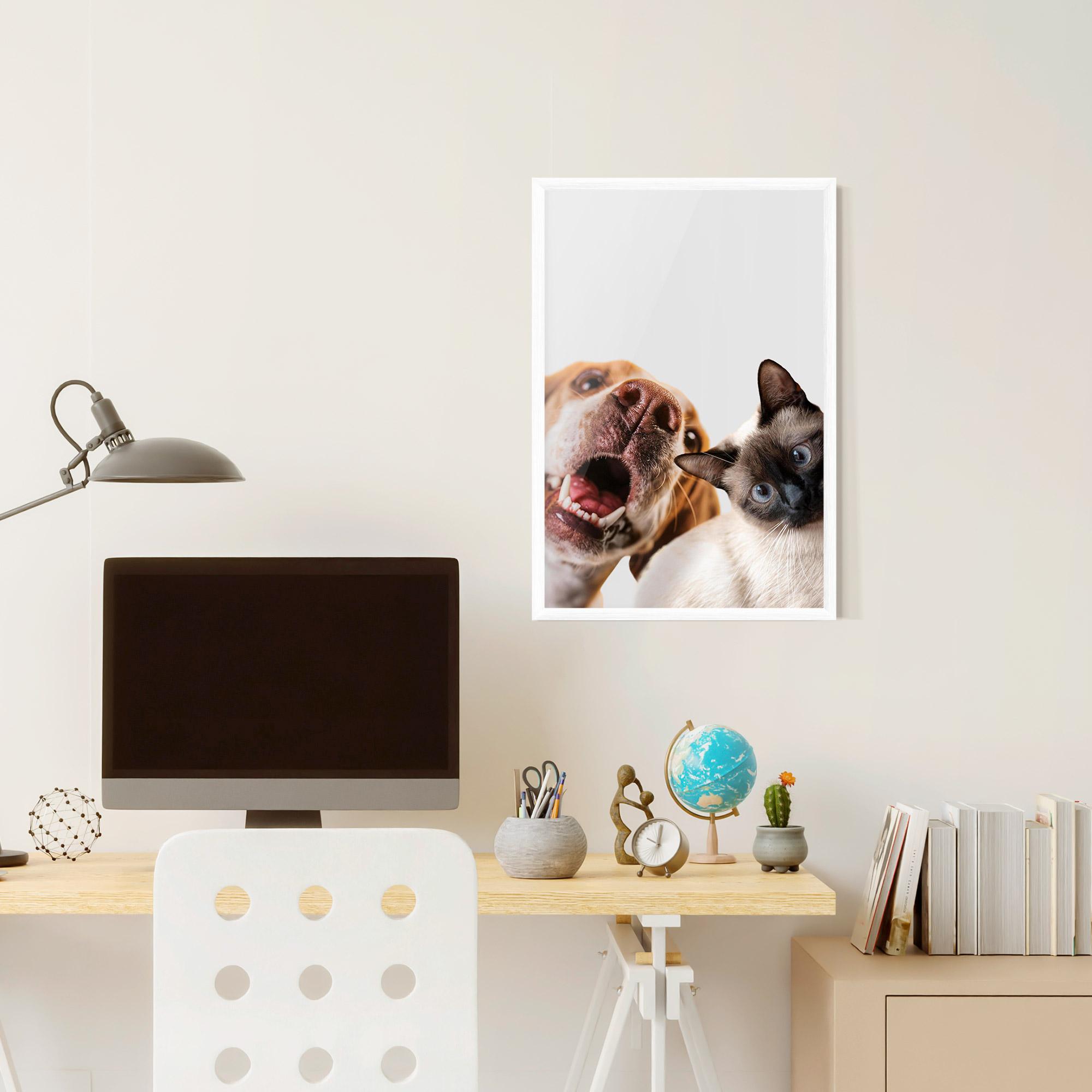 Gerahmte Poster Cute Pet Collage mockup 6