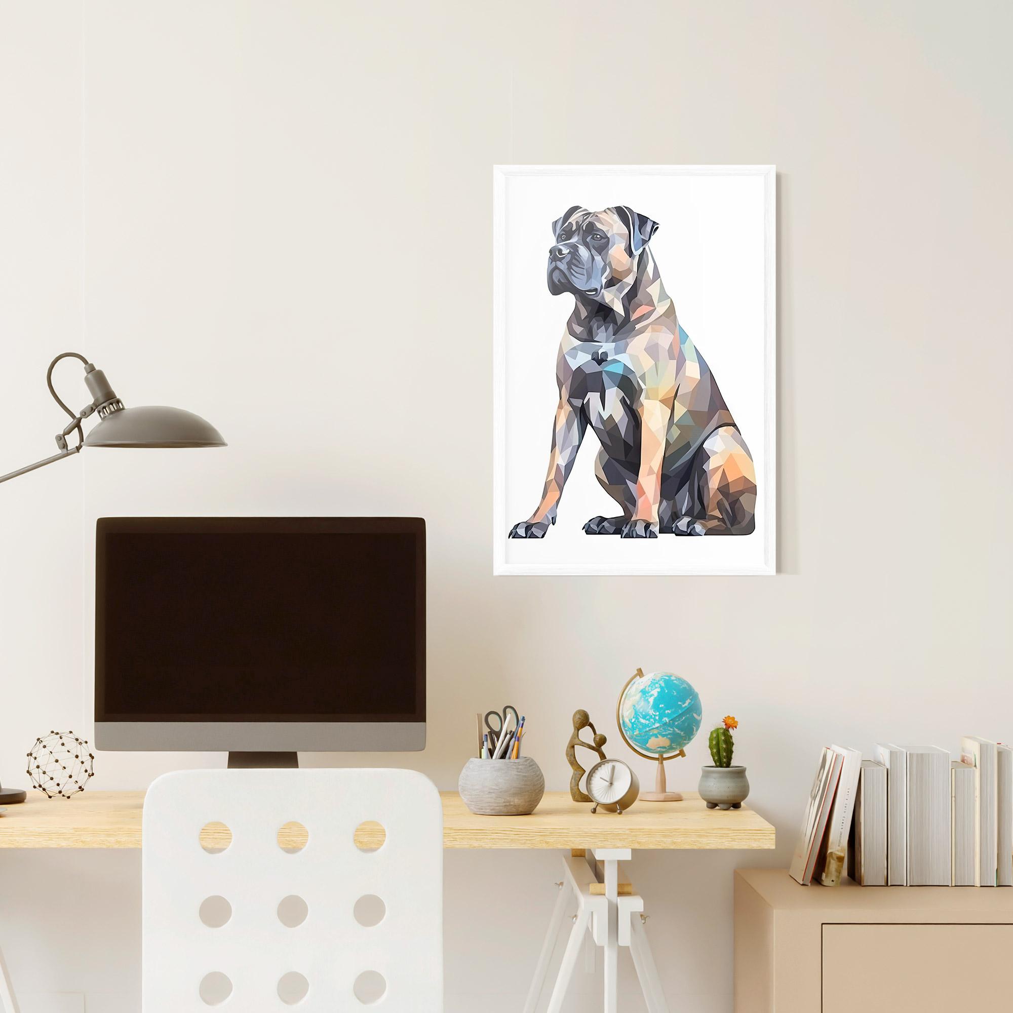 Gerahmte Poster Watercolor Cane Corso mockup 6