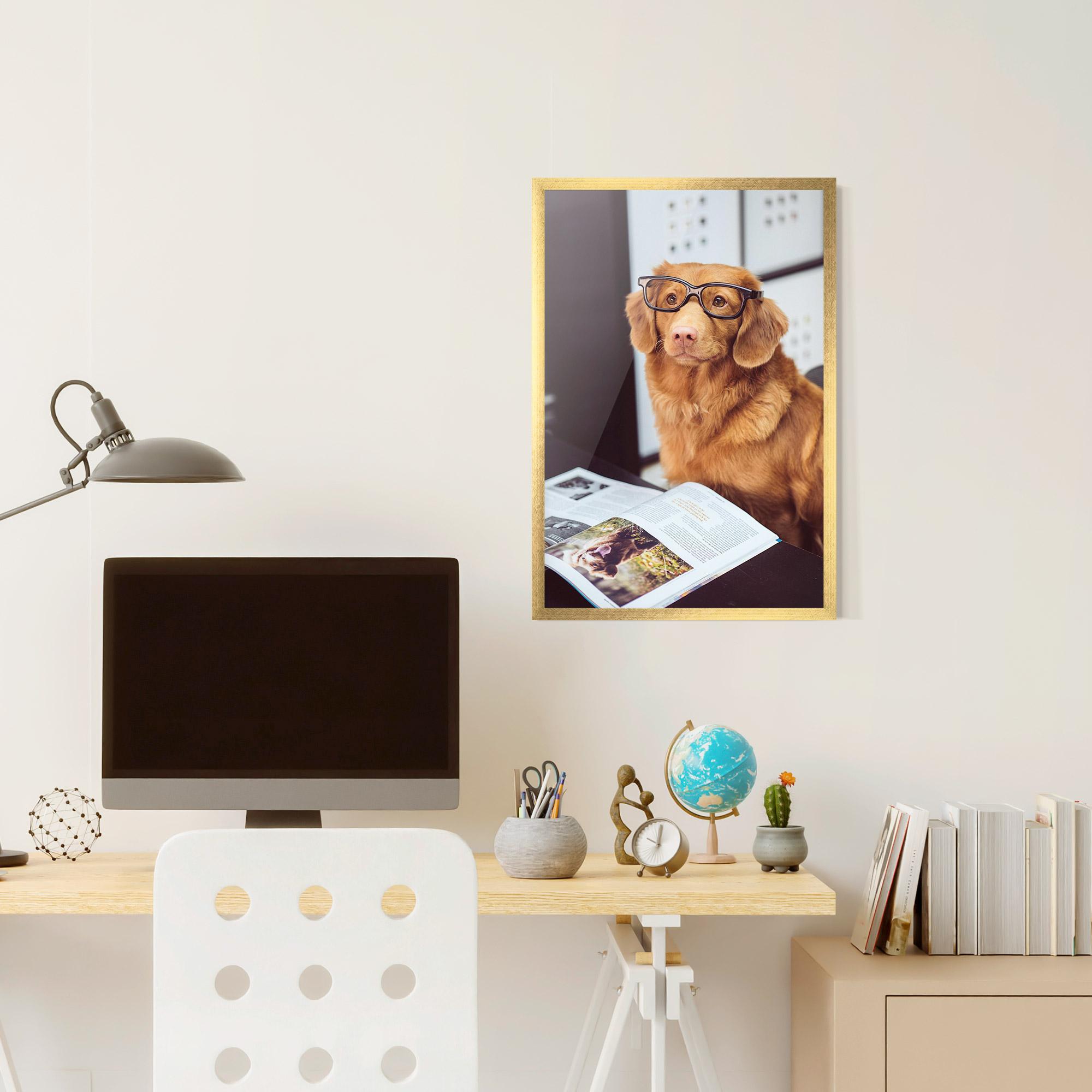Gerahmte Poster Learning Dog mockup 6