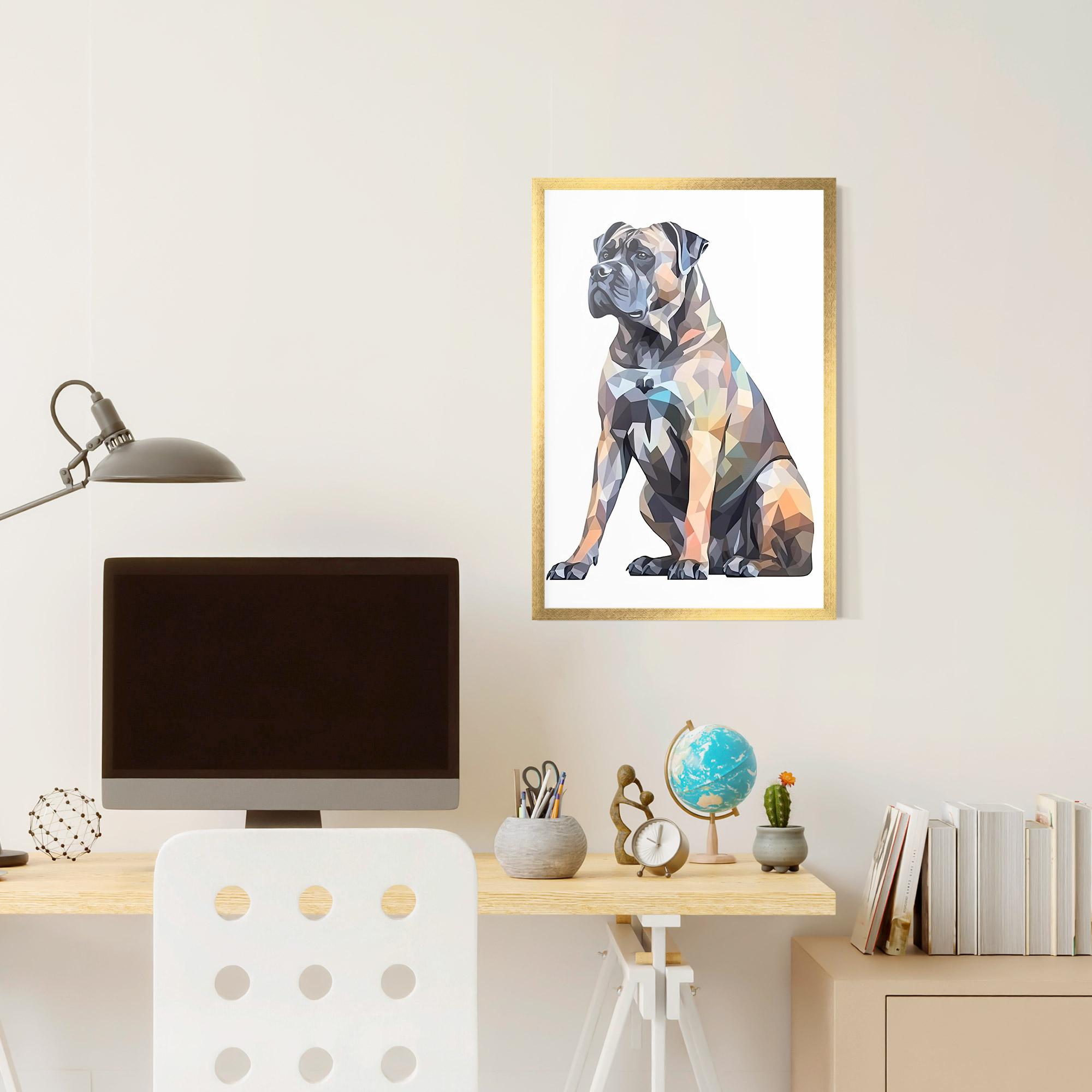 Gerahmte Poster Watercolor Cane Corso mockup 6