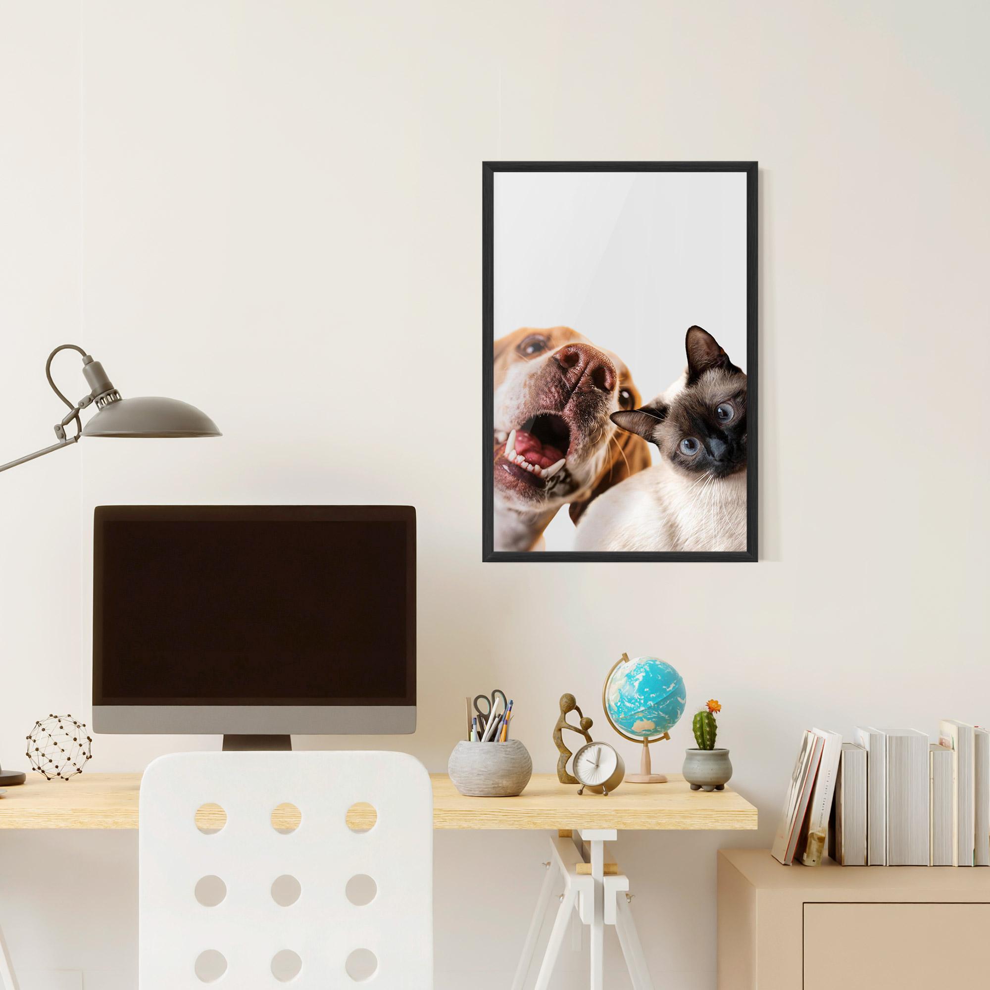 Gerahmte Poster Cute Pet Collage mockup 6