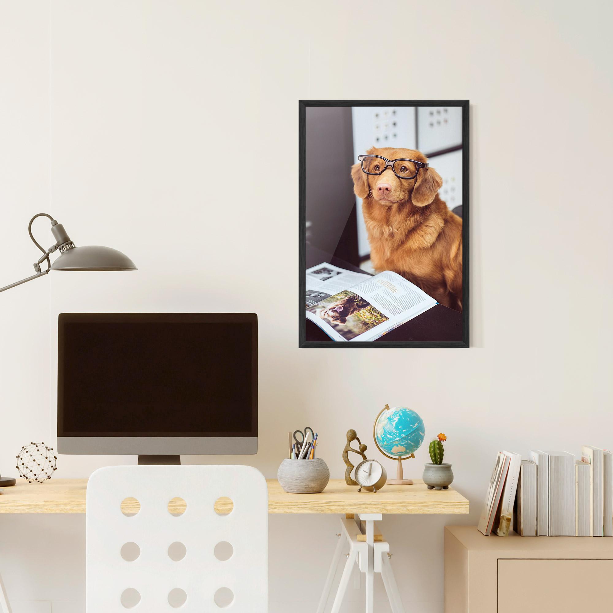 Gerahmte Poster Learning Dog mockup 6