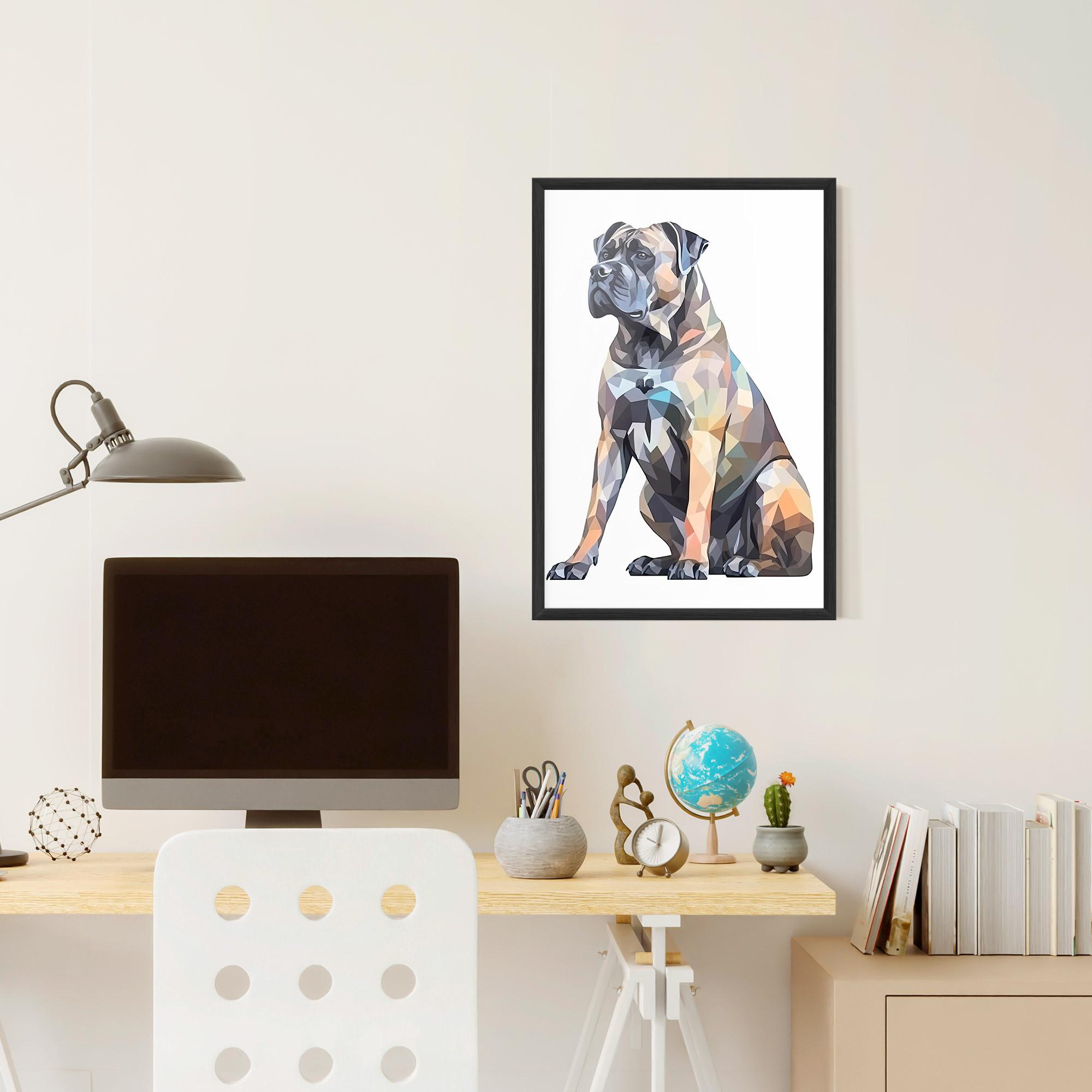 Gerahmte Poster Watercolor Cane Corso mockup 6