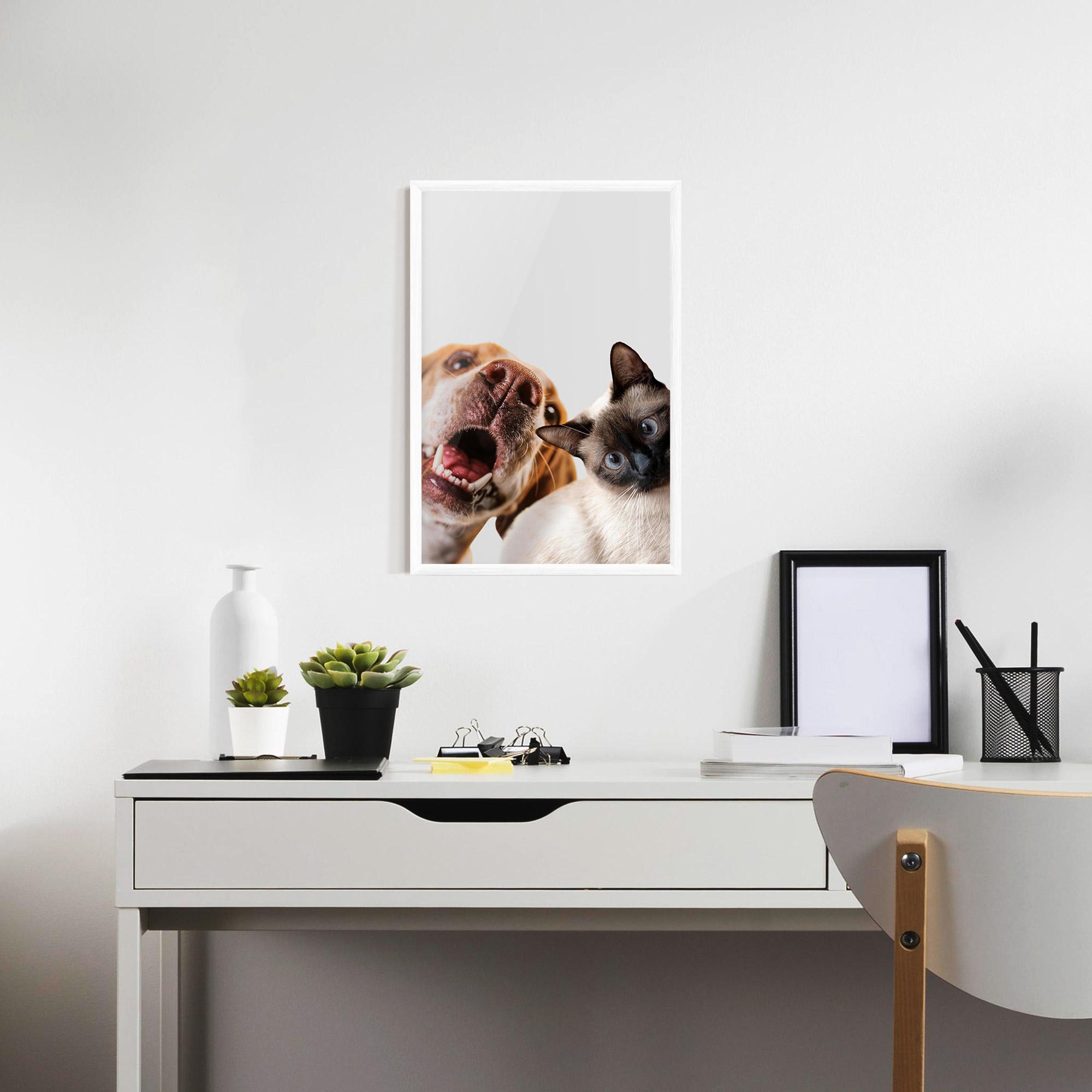Gerahmte Poster Cute Pet Collage mockup 7