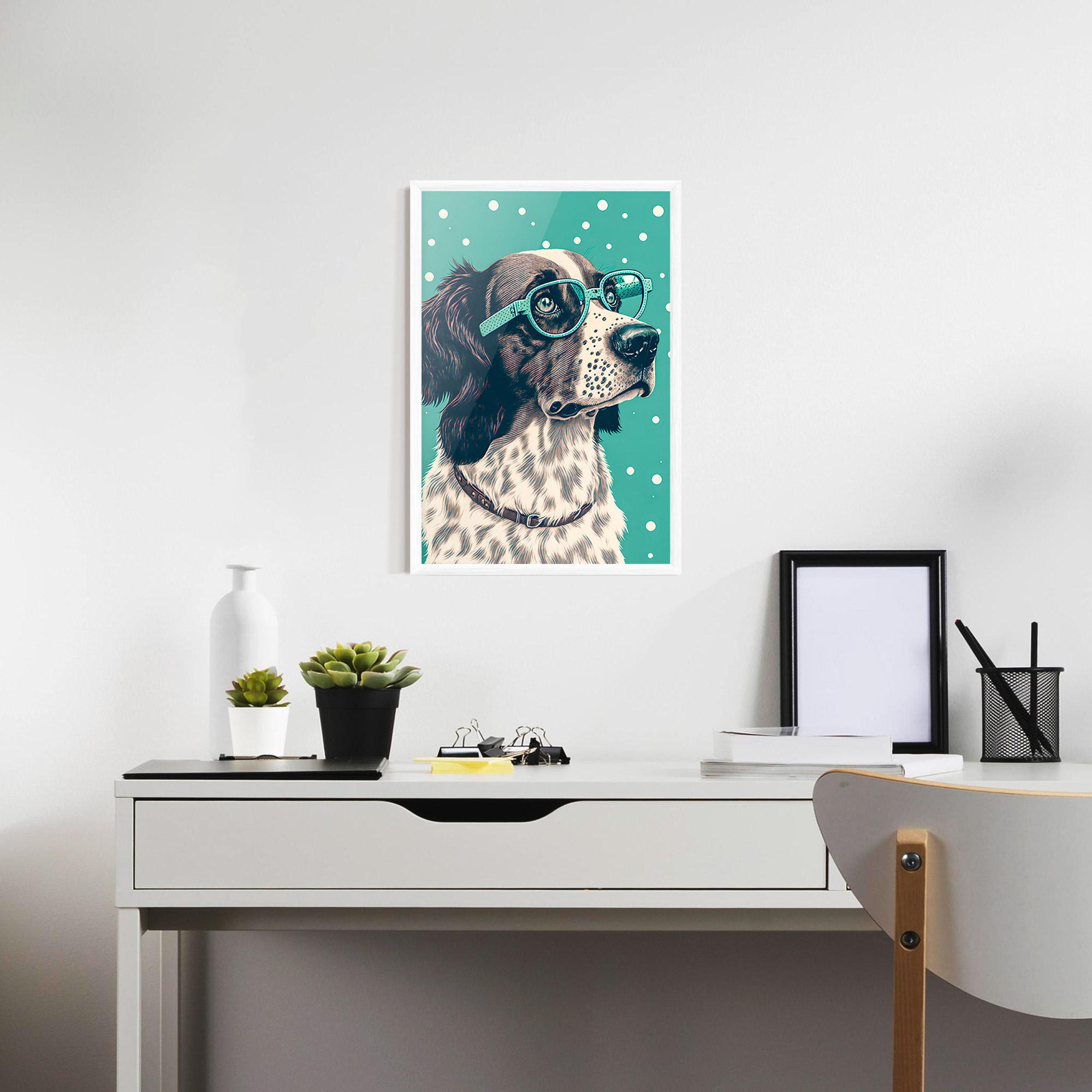 Gerahmte Poster Vintage Dog mockup 7