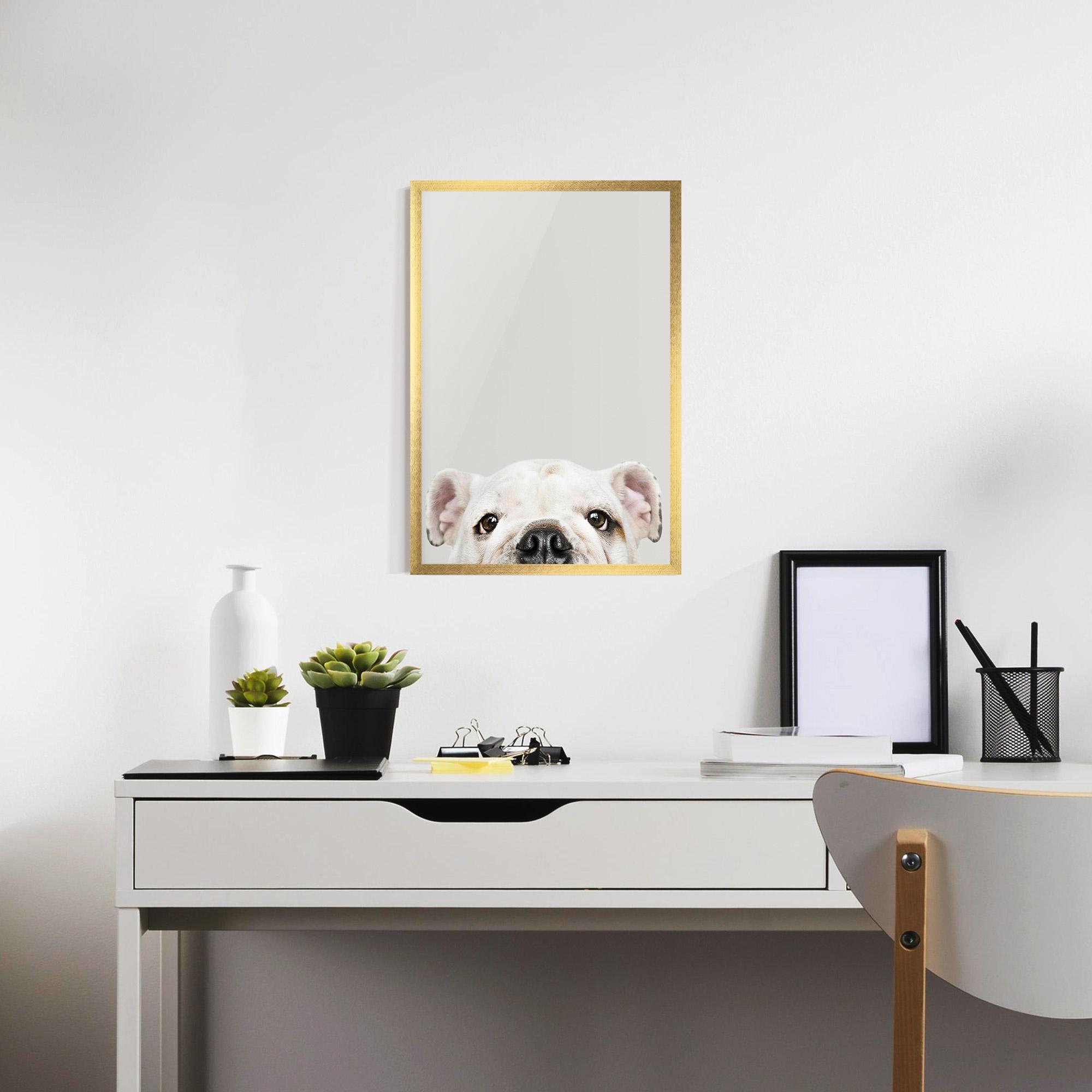 Gerahmte Poster Bulldog Eyes mockup 7