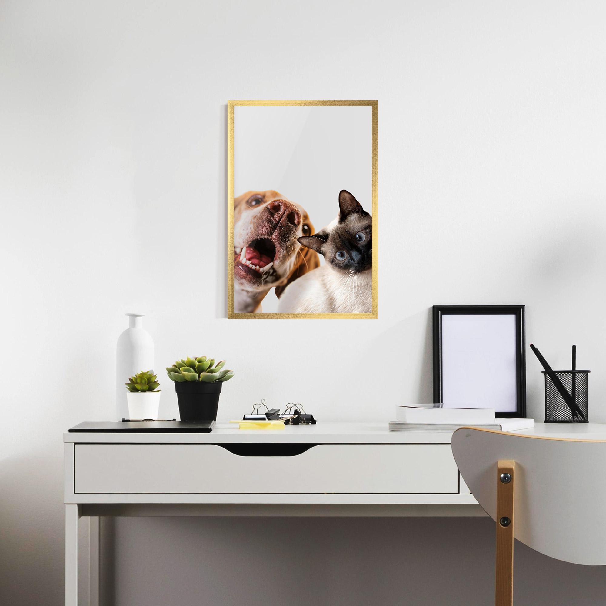Gerahmte Poster Cute Pet Collage mockup 7