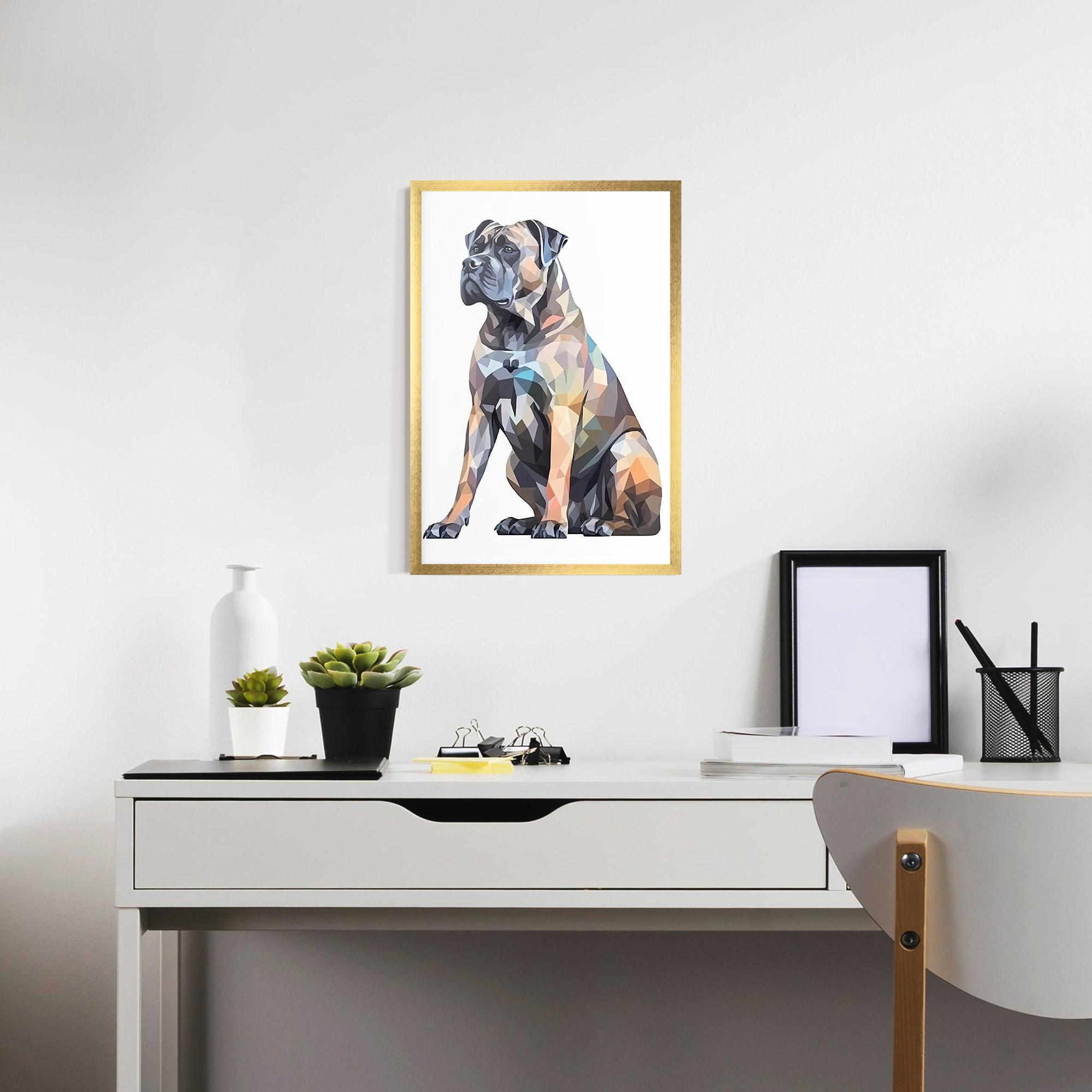 Gerahmte Poster Watercolor Cane Corso mockup 7