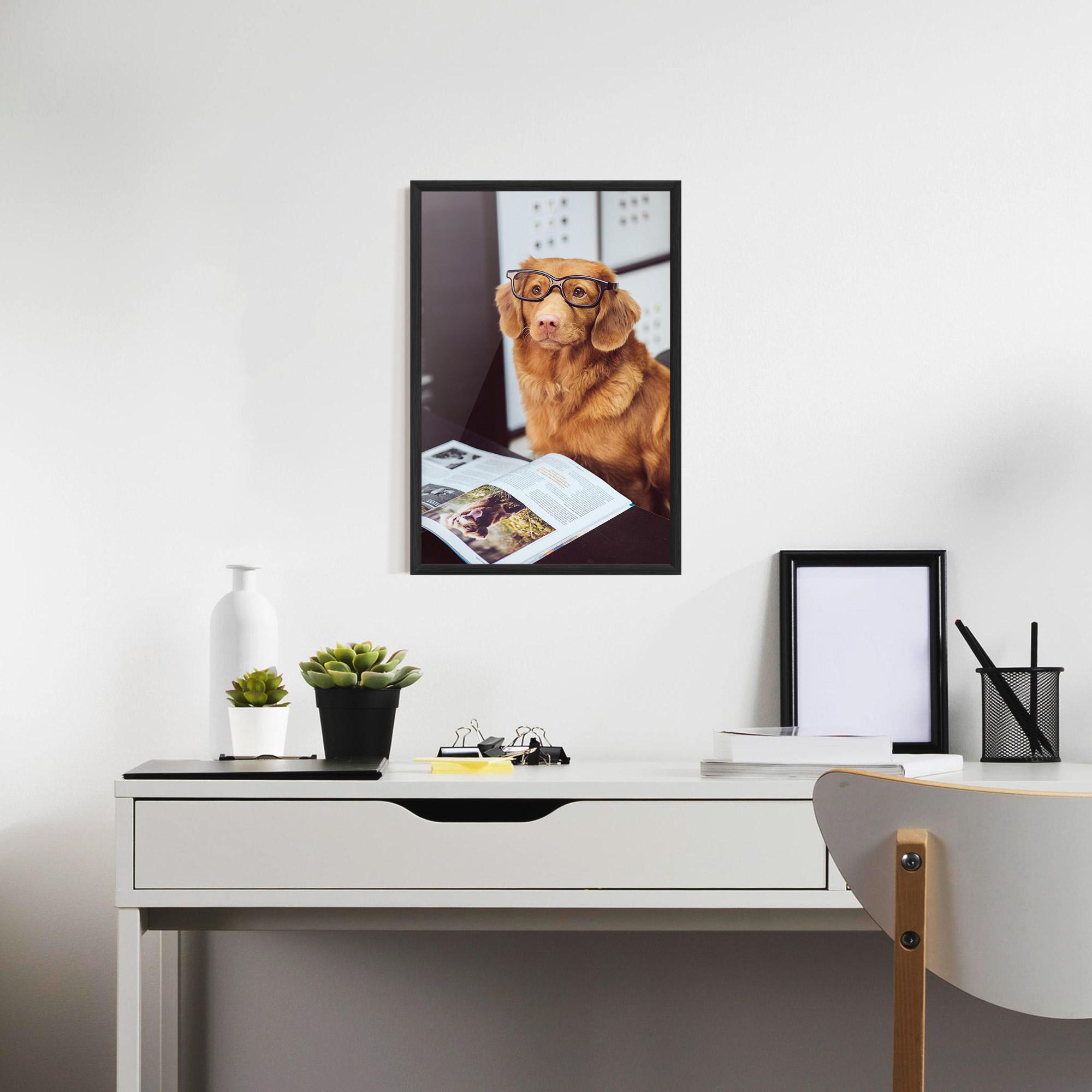 Gerahmte Poster Learning Dog mockup 7