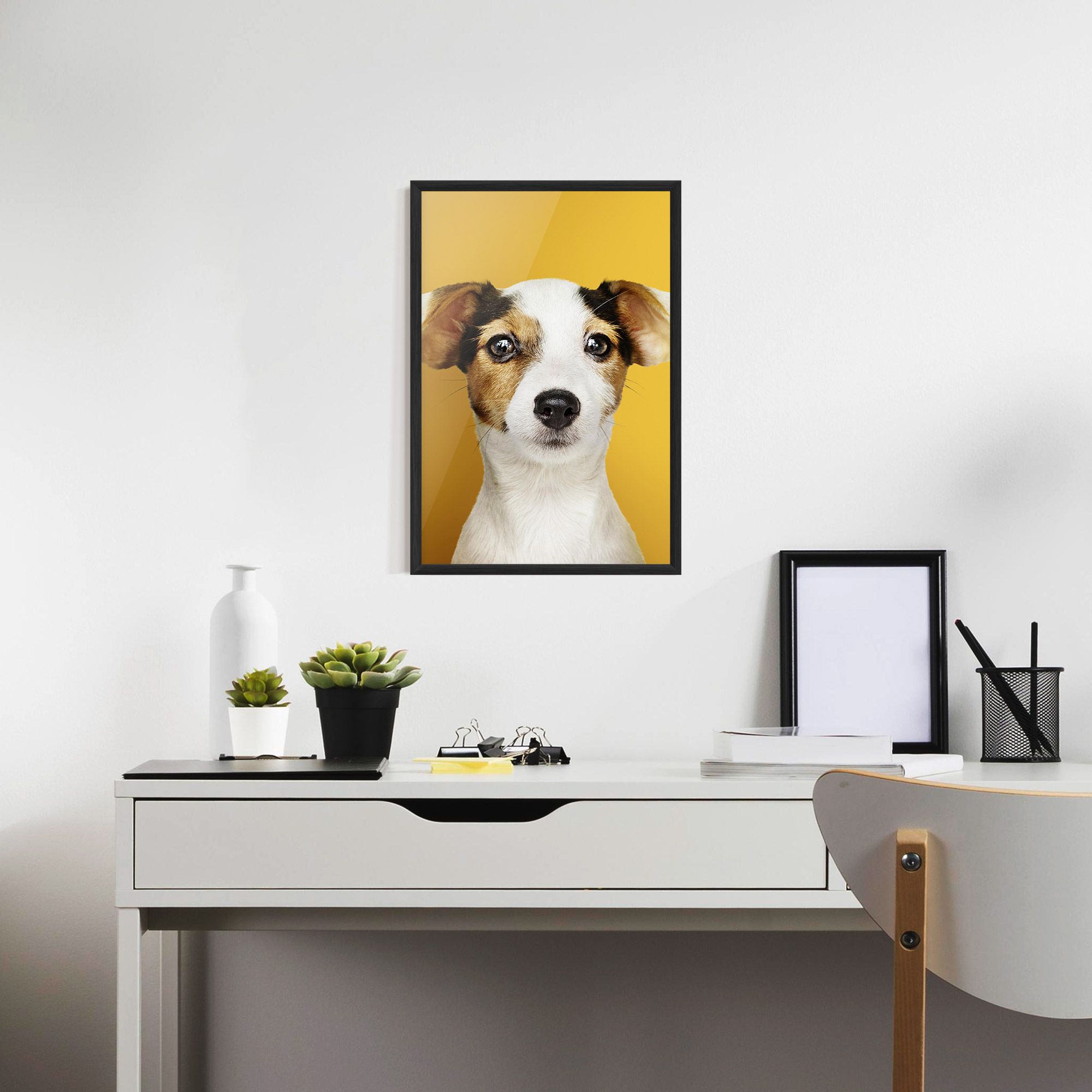Puppy On Yellow mockup 7