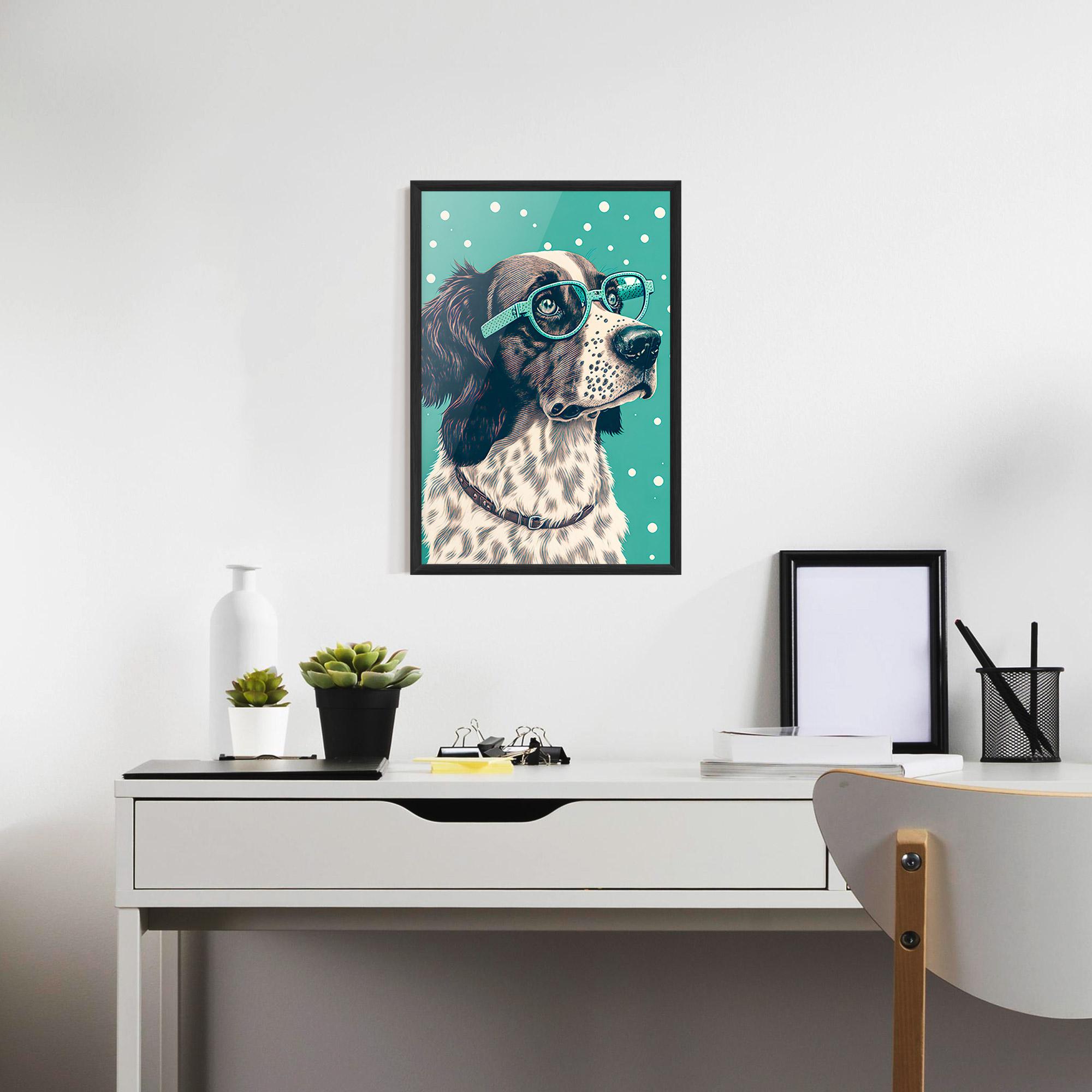 Gerahmte Poster Vintage Dog mockup 7
