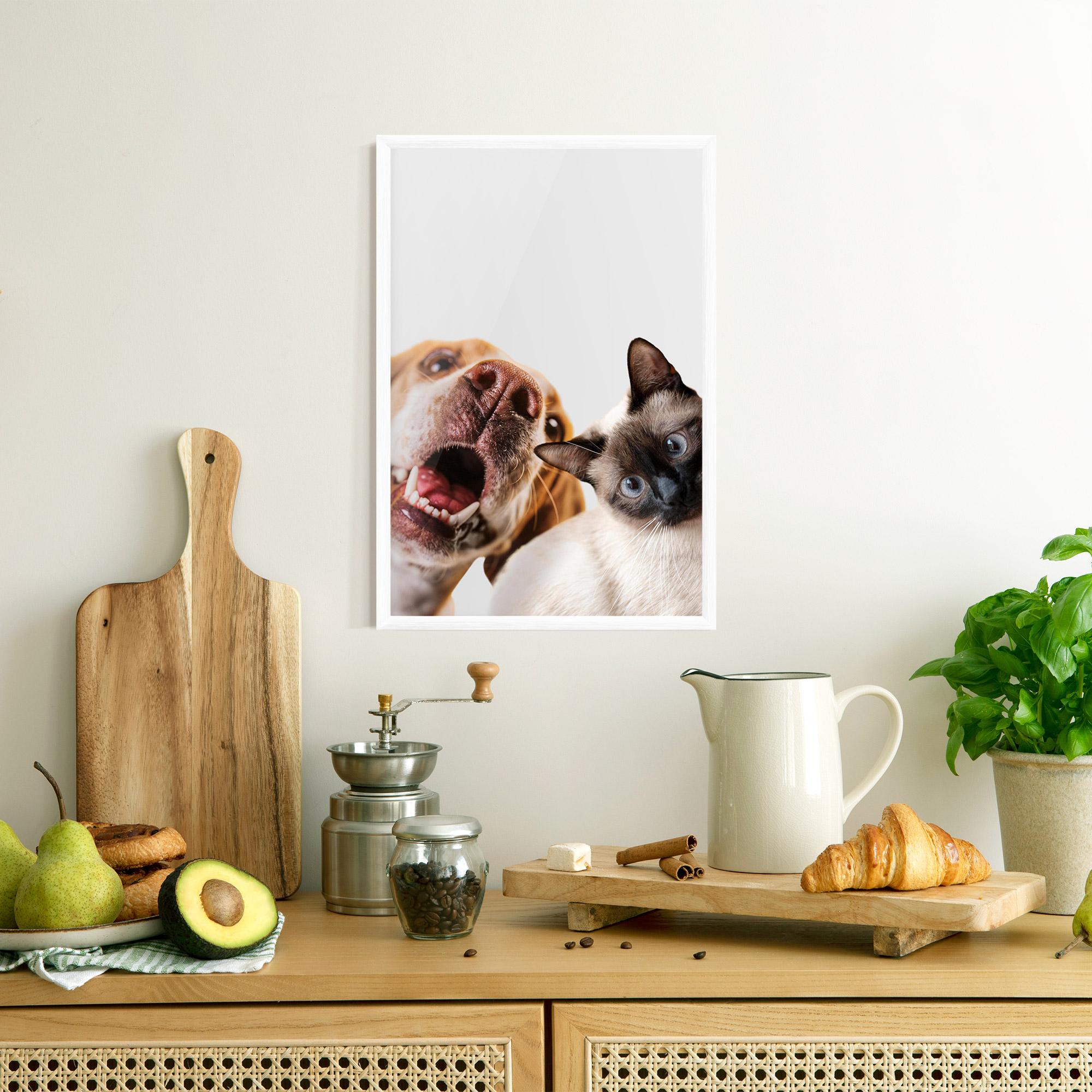 Gerahmte Poster Cute Pet Collage mockup 8
