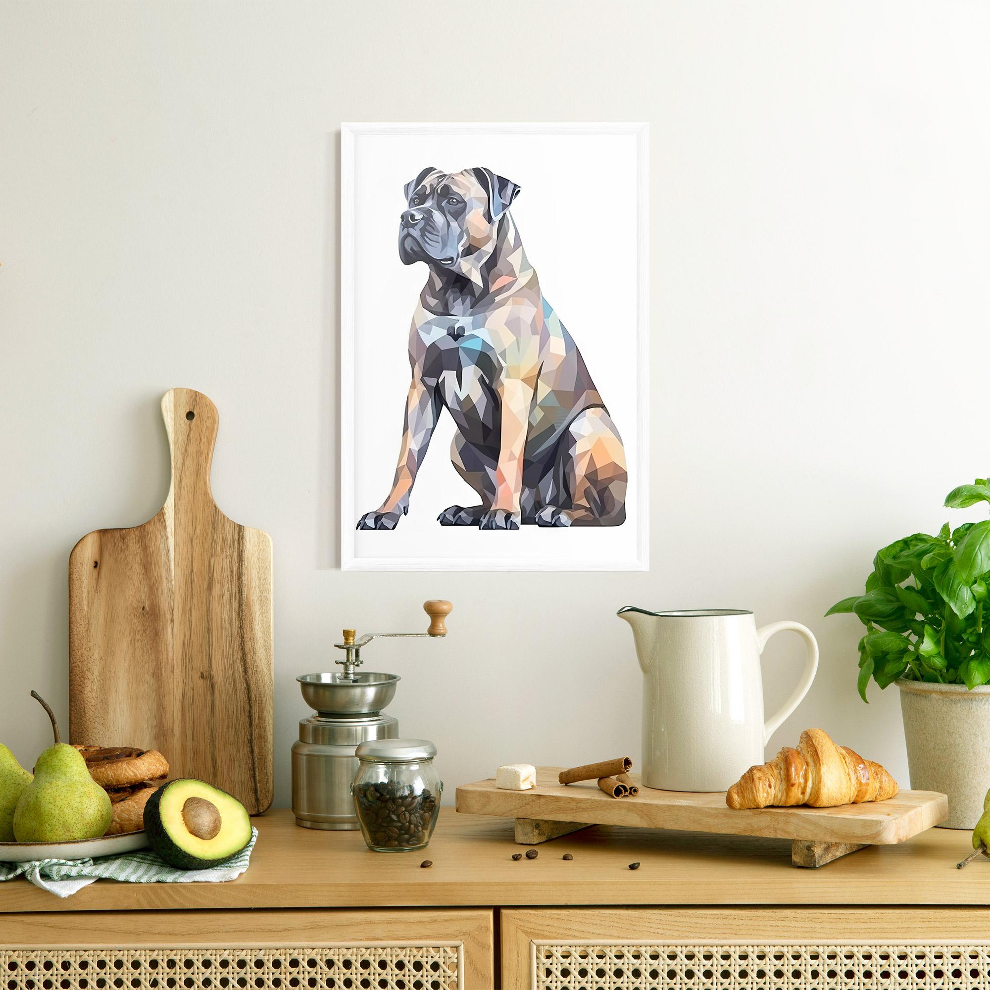Gerahmte Poster Watercolor Cane Corso mockup 8