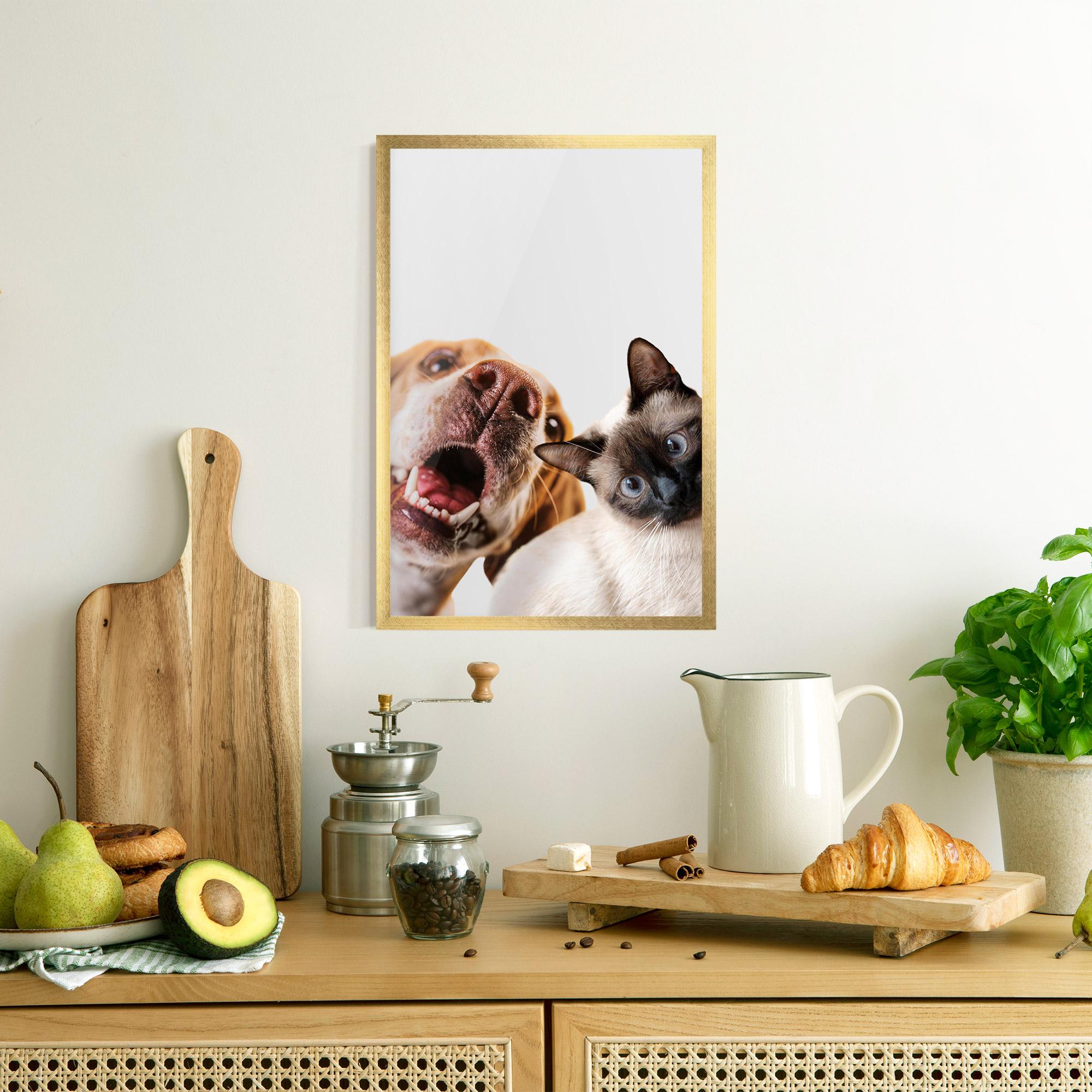 Gerahmte Poster Cute Pet Collage mockup 8