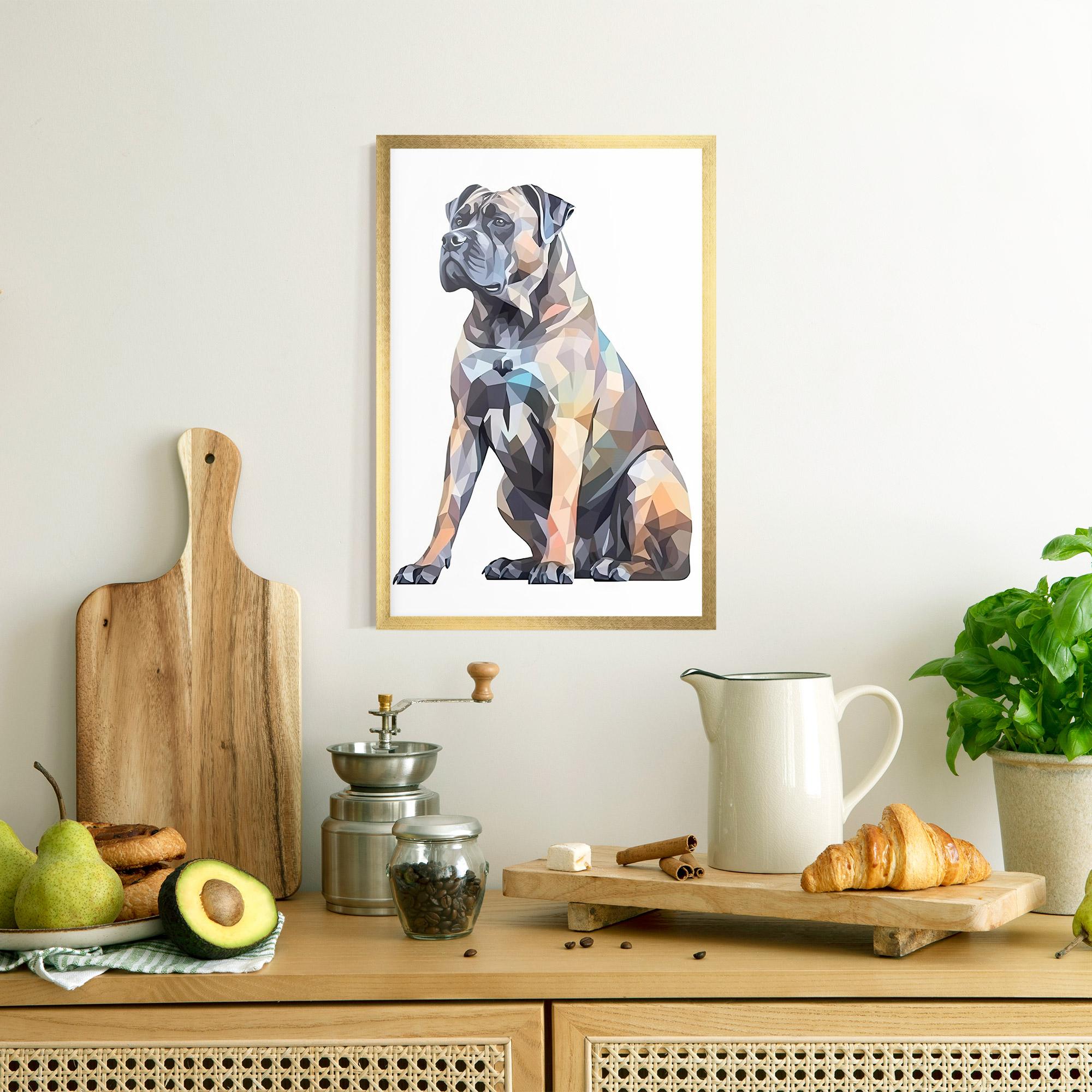 Gerahmte Poster Watercolor Cane Corso mockup 8