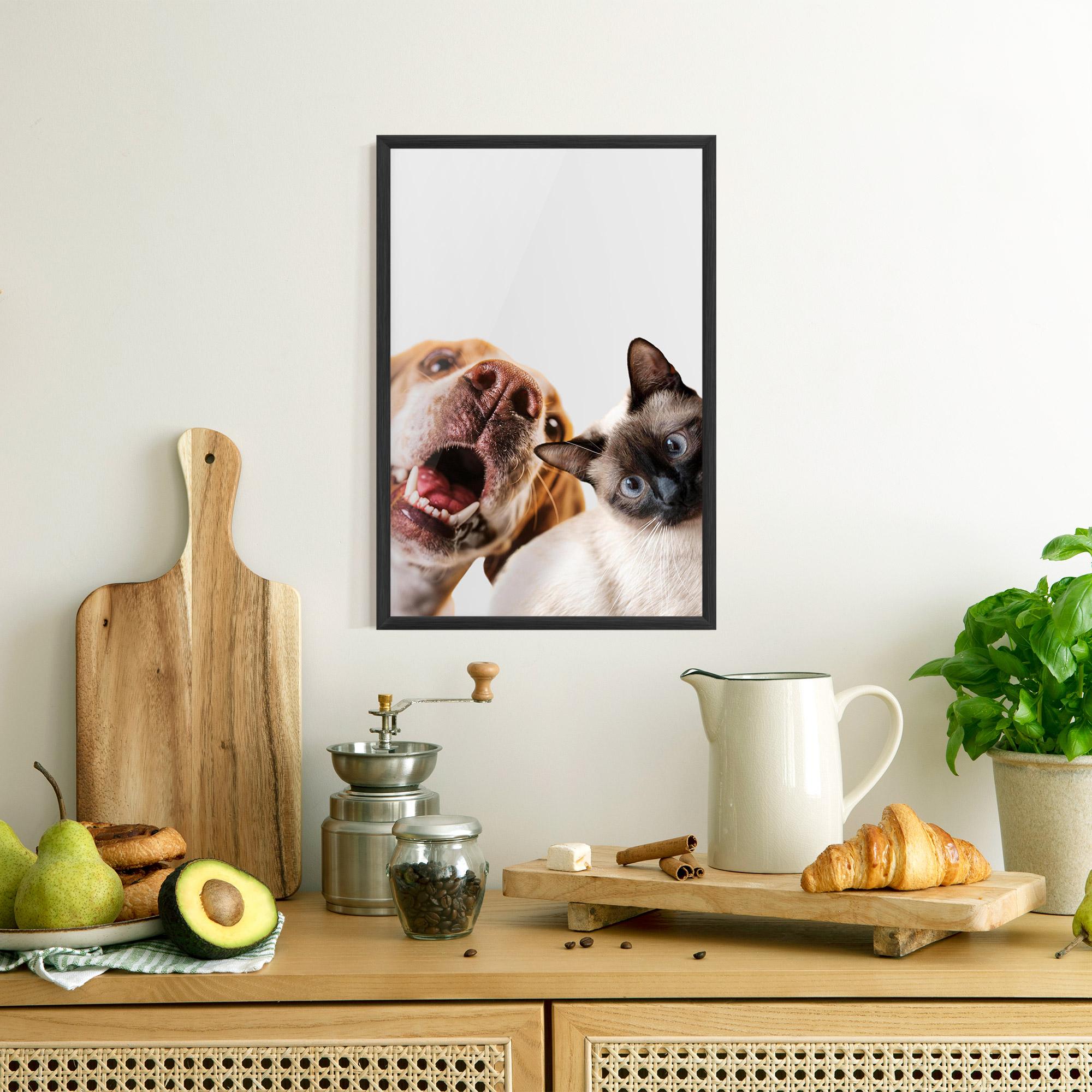 Gerahmte Poster Cute Pet Collage mockup 8