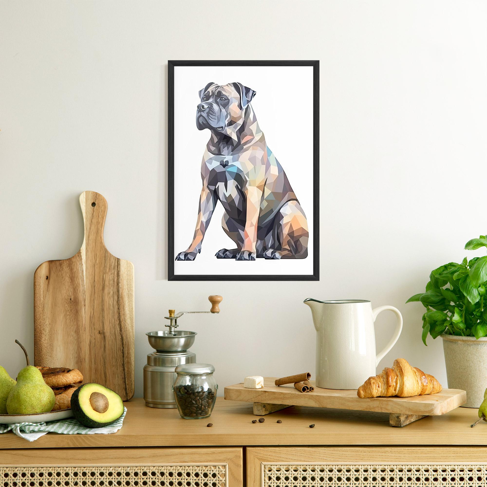Gerahmte Poster Watercolor Cane Corso mockup 8