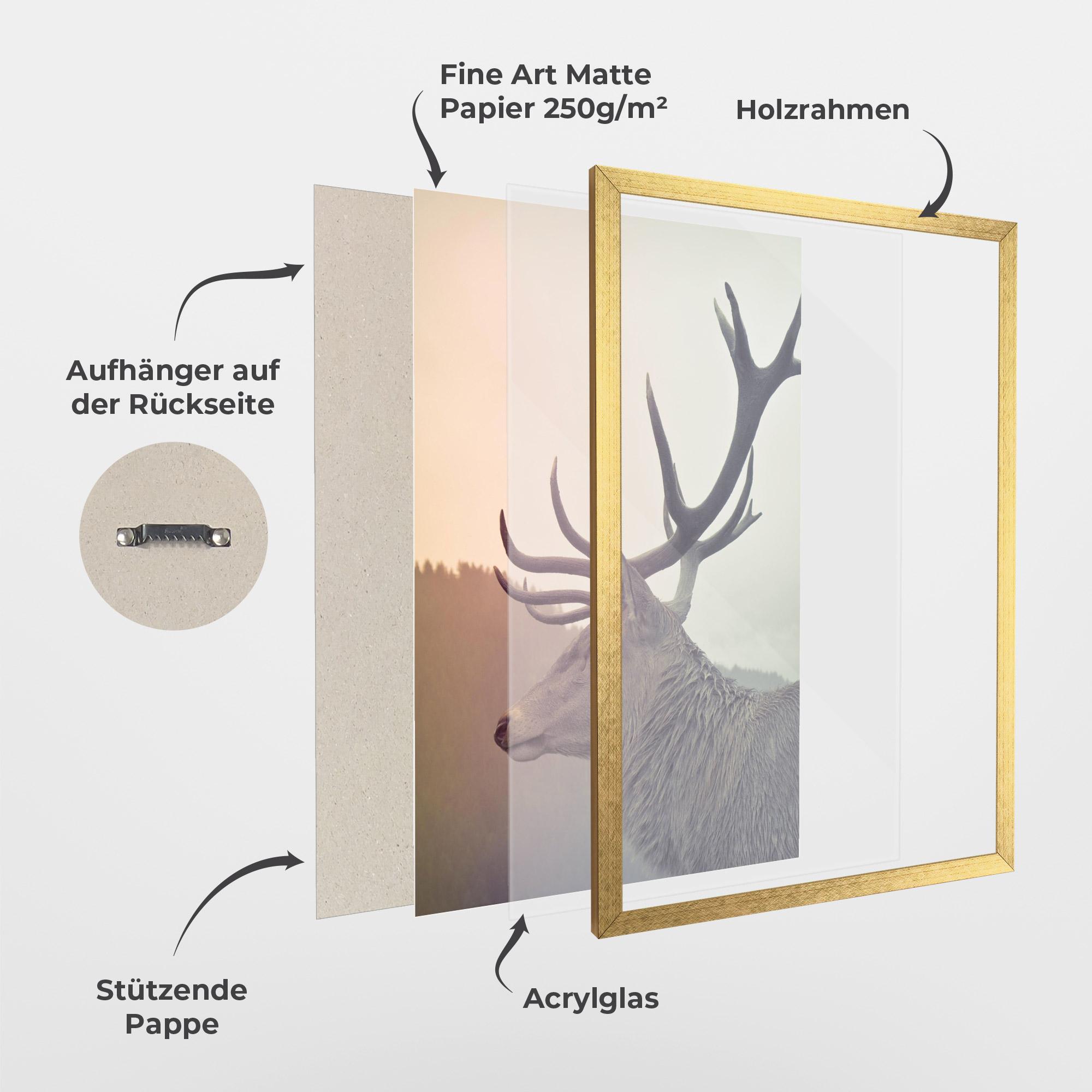 Gerahmte Poster King Of The Forest mockup 1