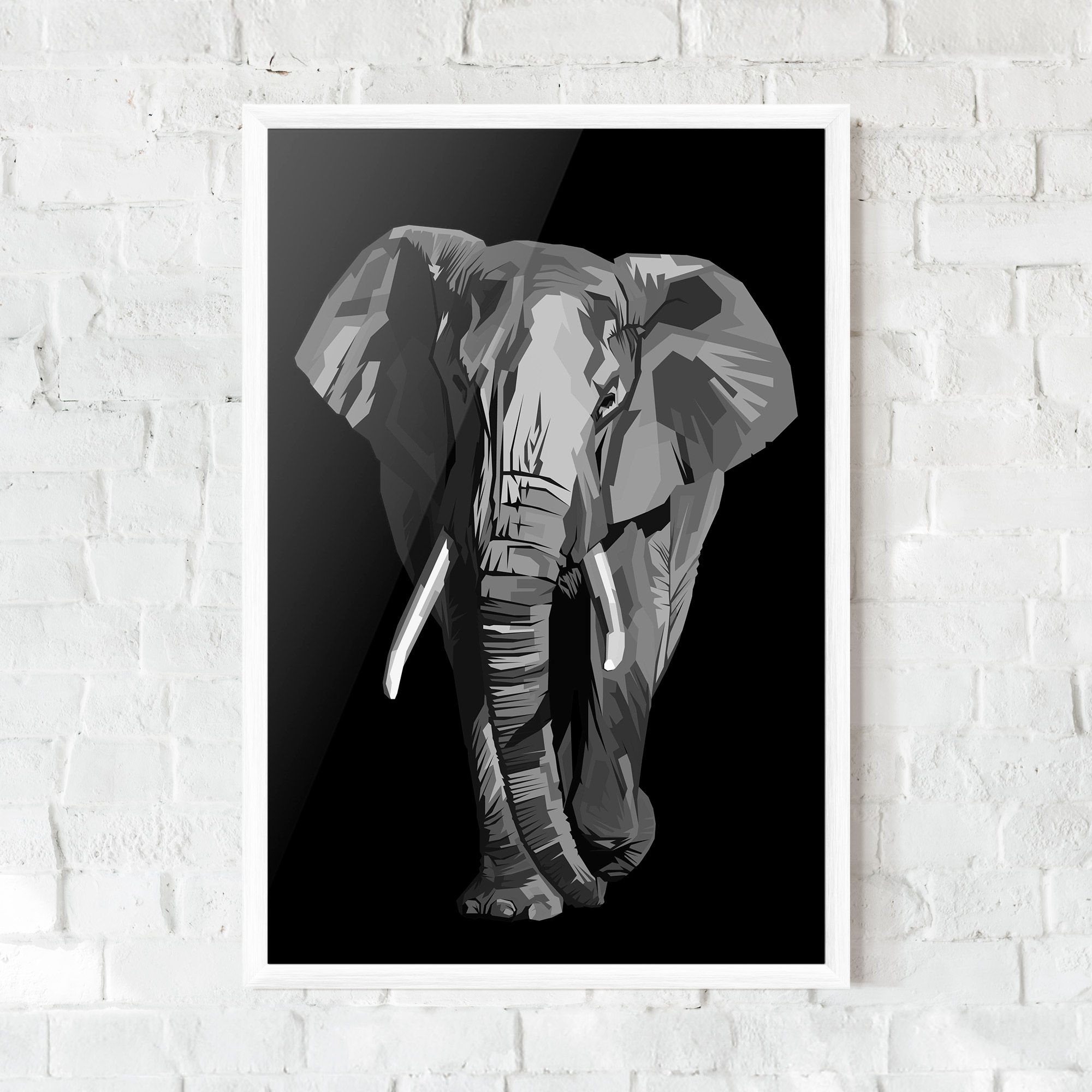 Beautiful Grey Elephant mockup 0