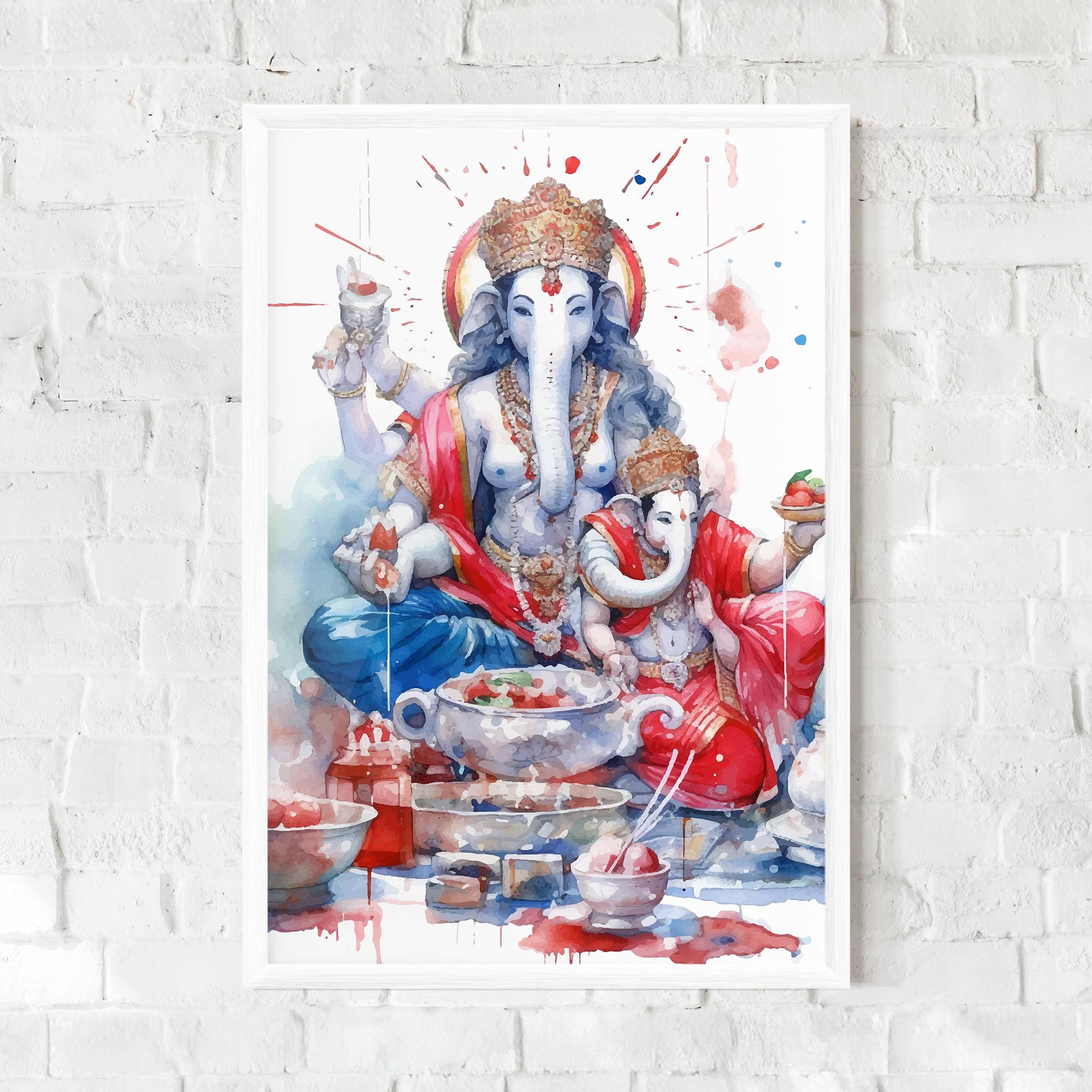 Gerahmte Poster Durga Puja Festival mockup 0