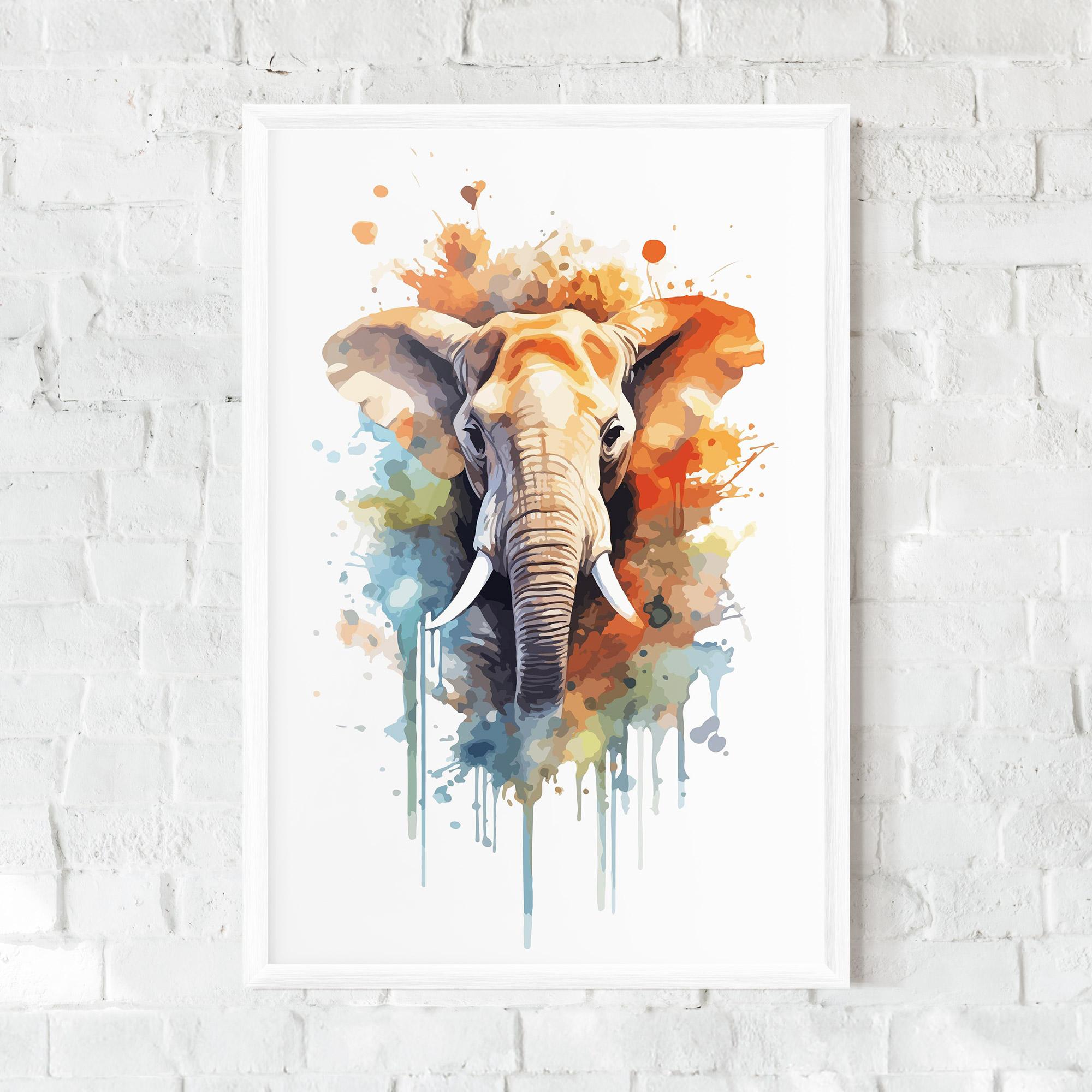 Gerahmte Poster Safari Animal Art mockup 0