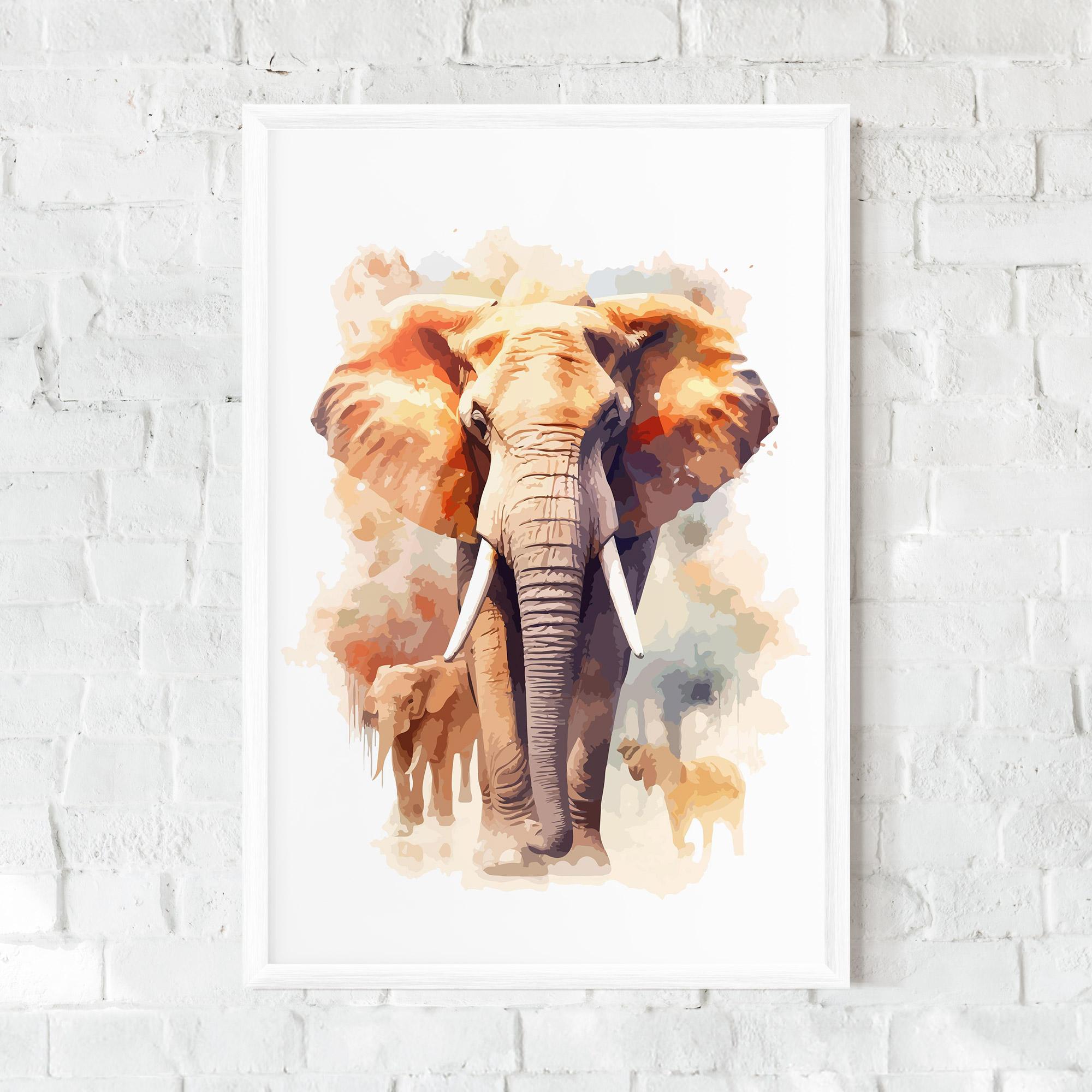 Gerahmte Poster Safari Animal mockup 0