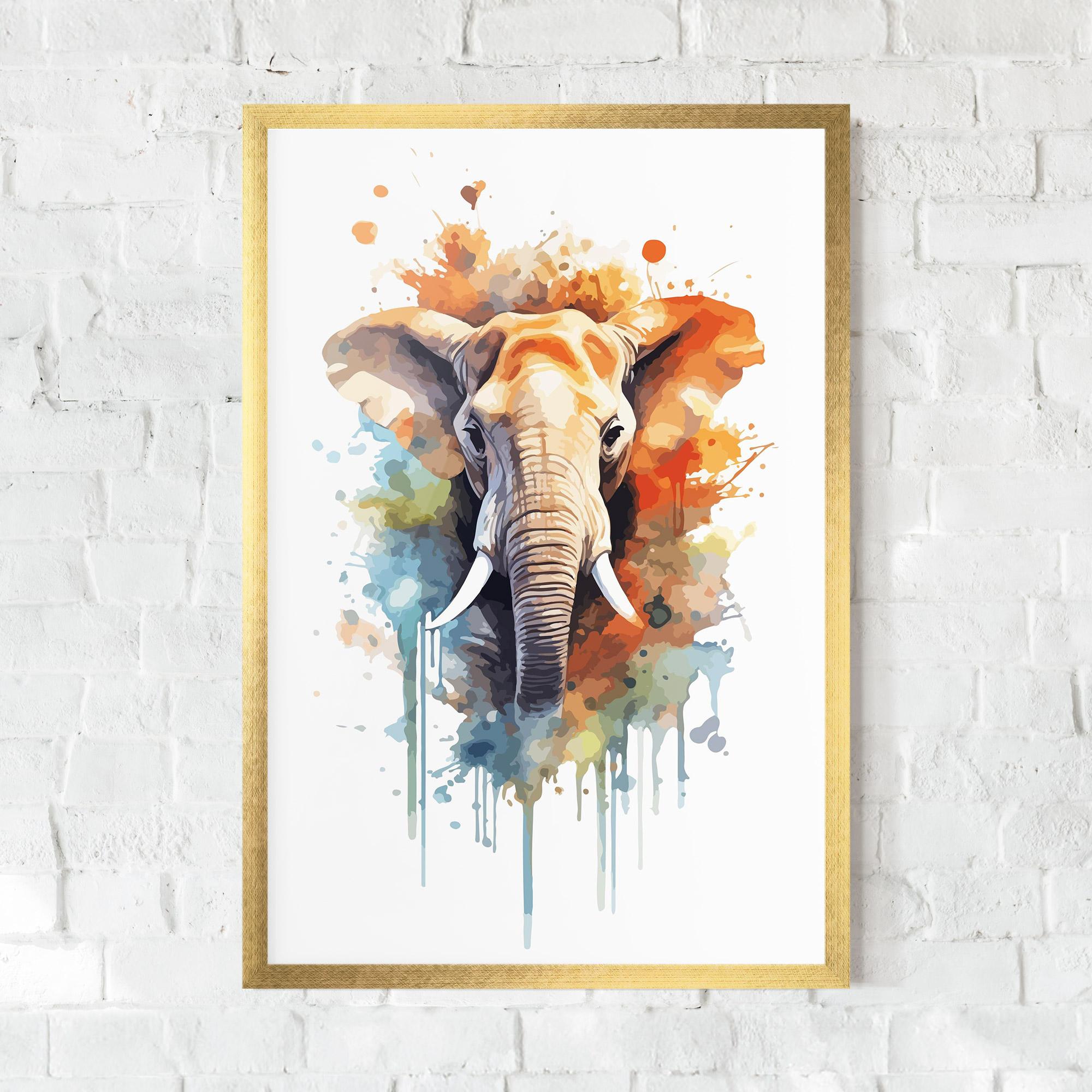 Gerahmte Poster Safari Animal Art mockup 0