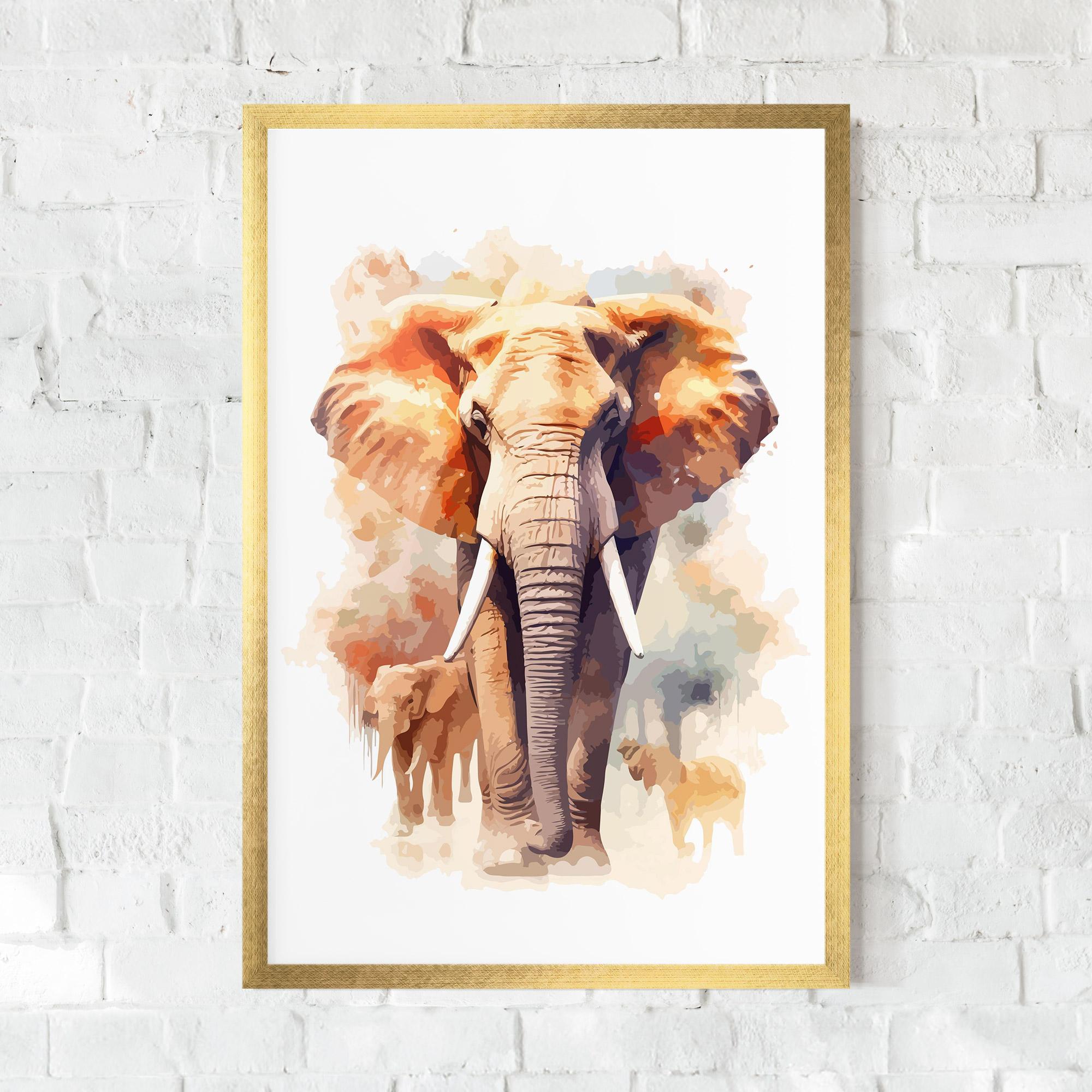 Gerahmte Poster Safari Animal mockup 0