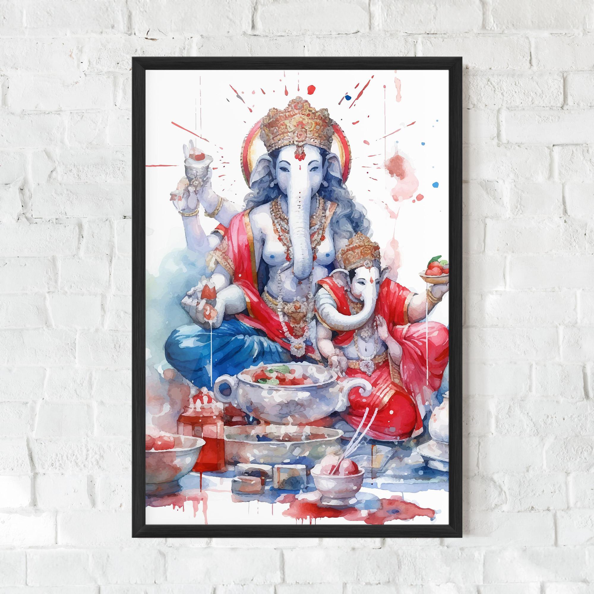Gerahmte Poster Durga Puja Festival mockup 0