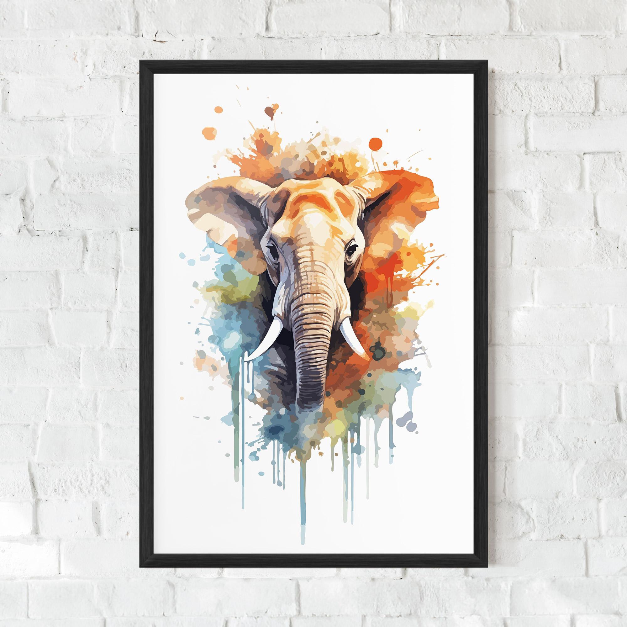Gerahmte Poster Safari Animal Art mockup 0