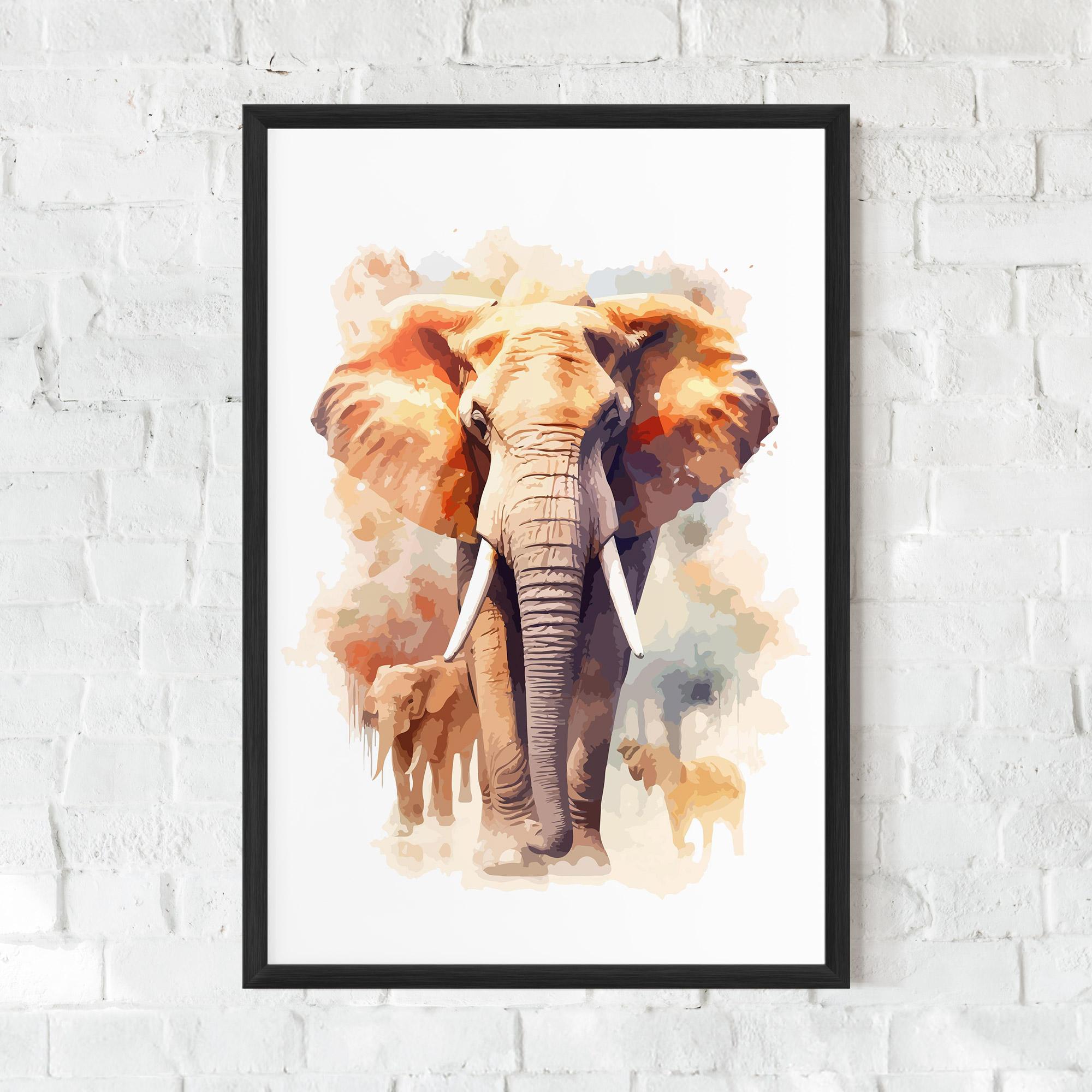 Gerahmte Poster Safari Animal mockup 0