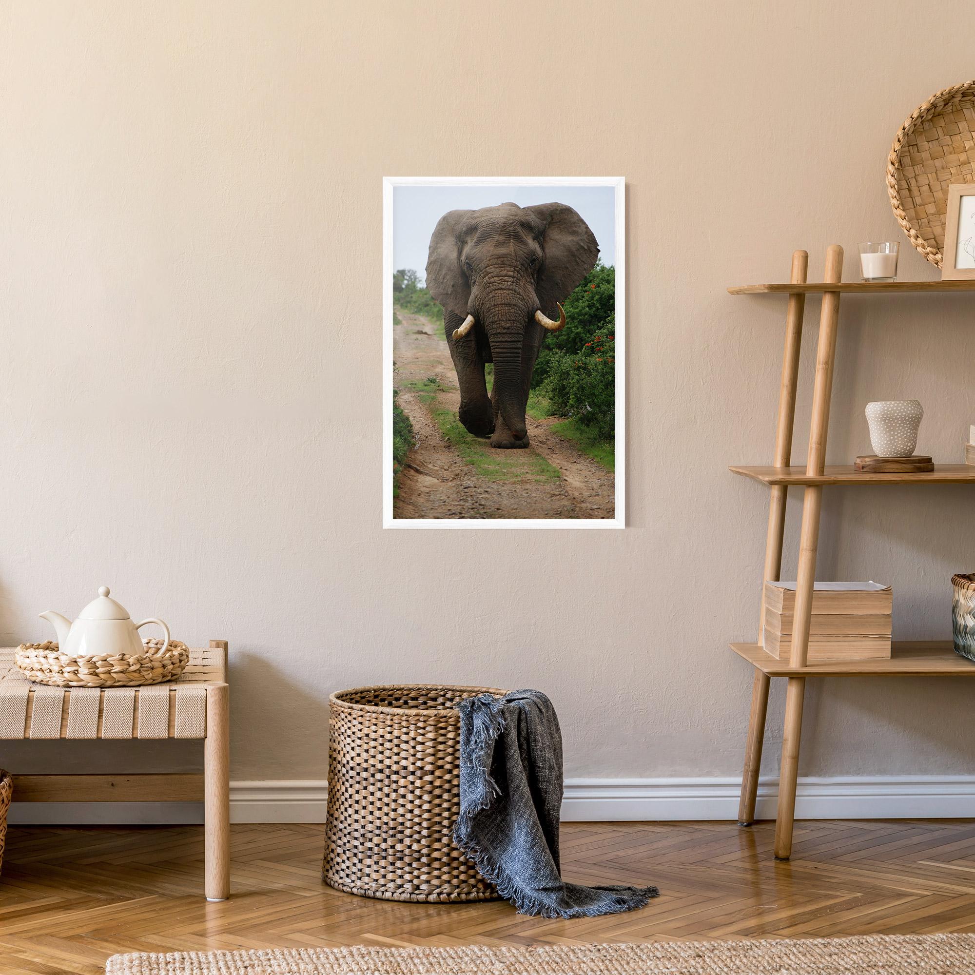 Gerahmte Poster Elephant Safari mockup 9