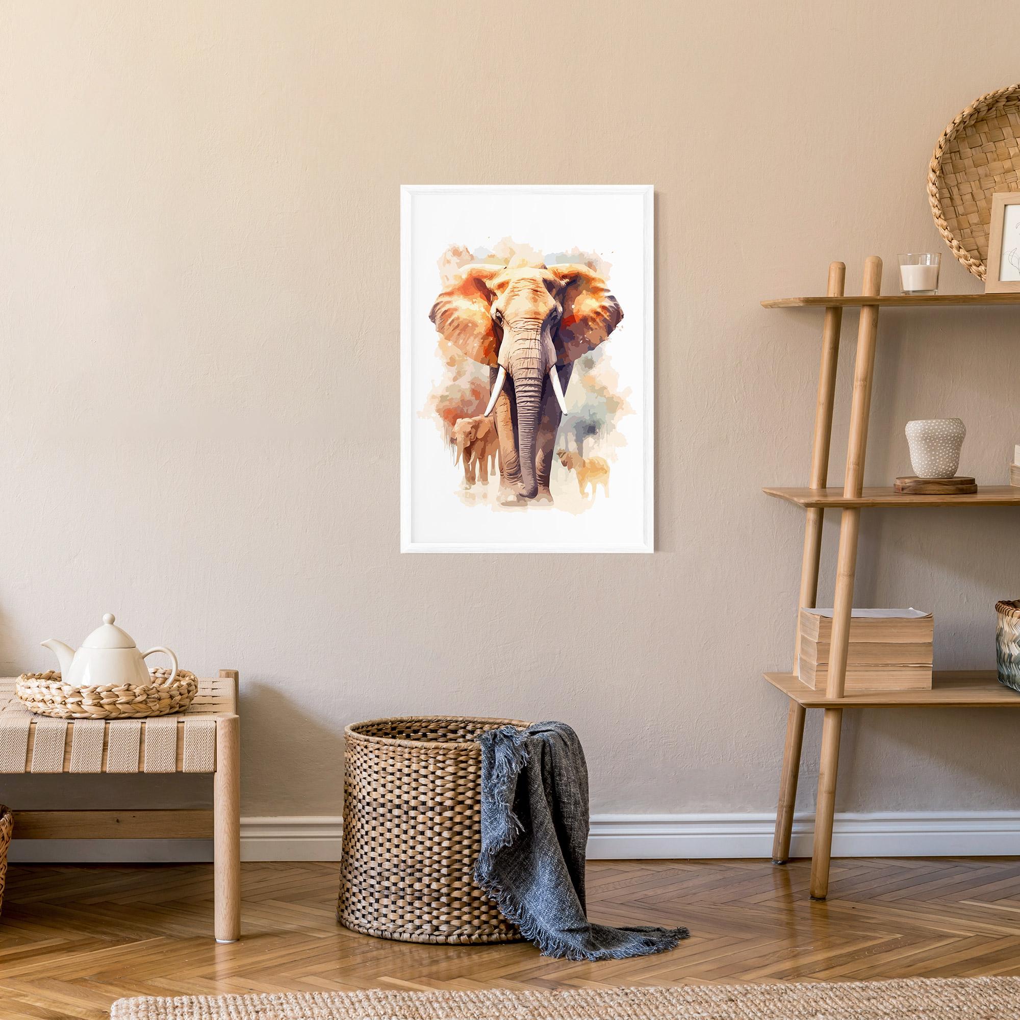 Gerahmte Poster Safari Animal mockup 9
