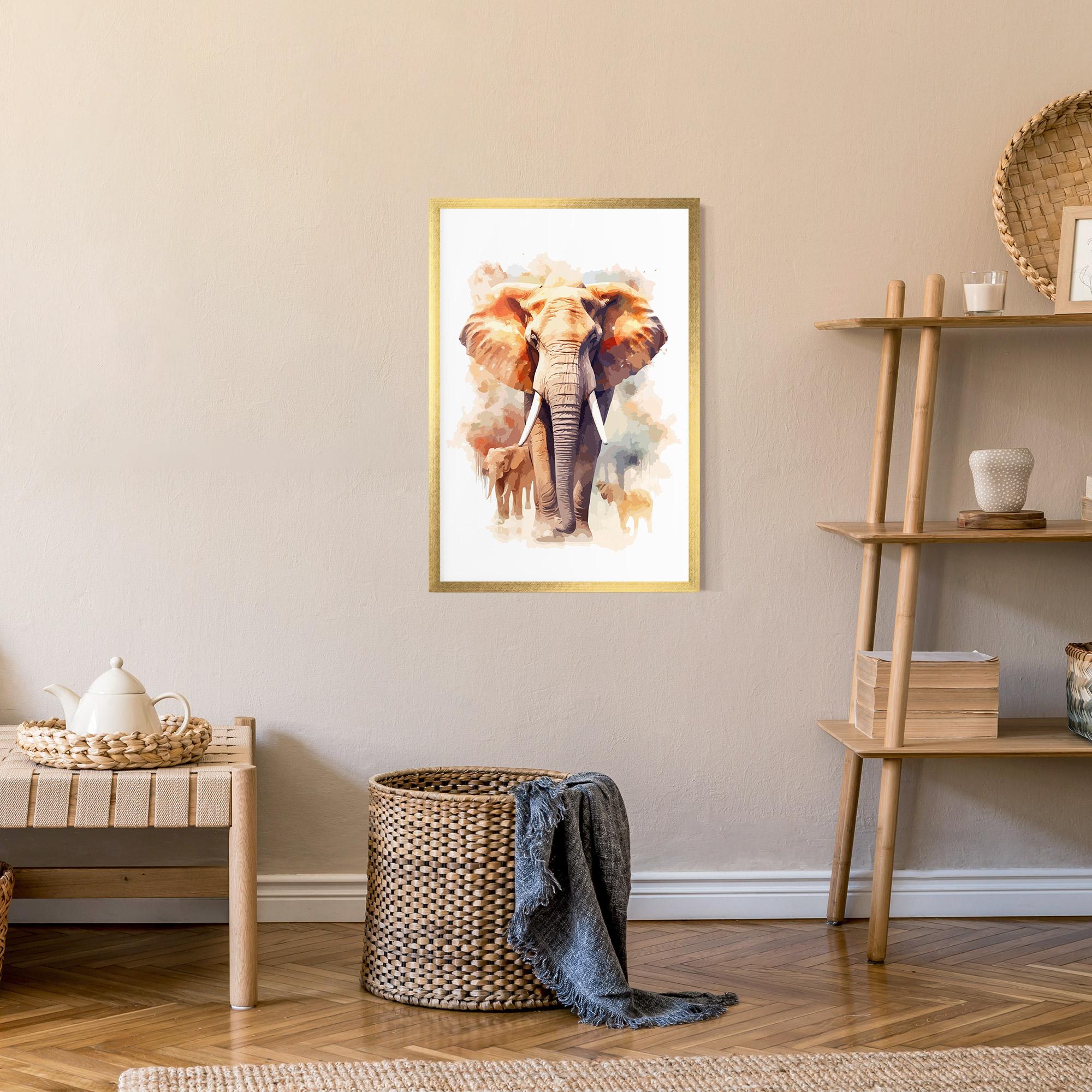 Gerahmte Poster Safari Animal mockup 9