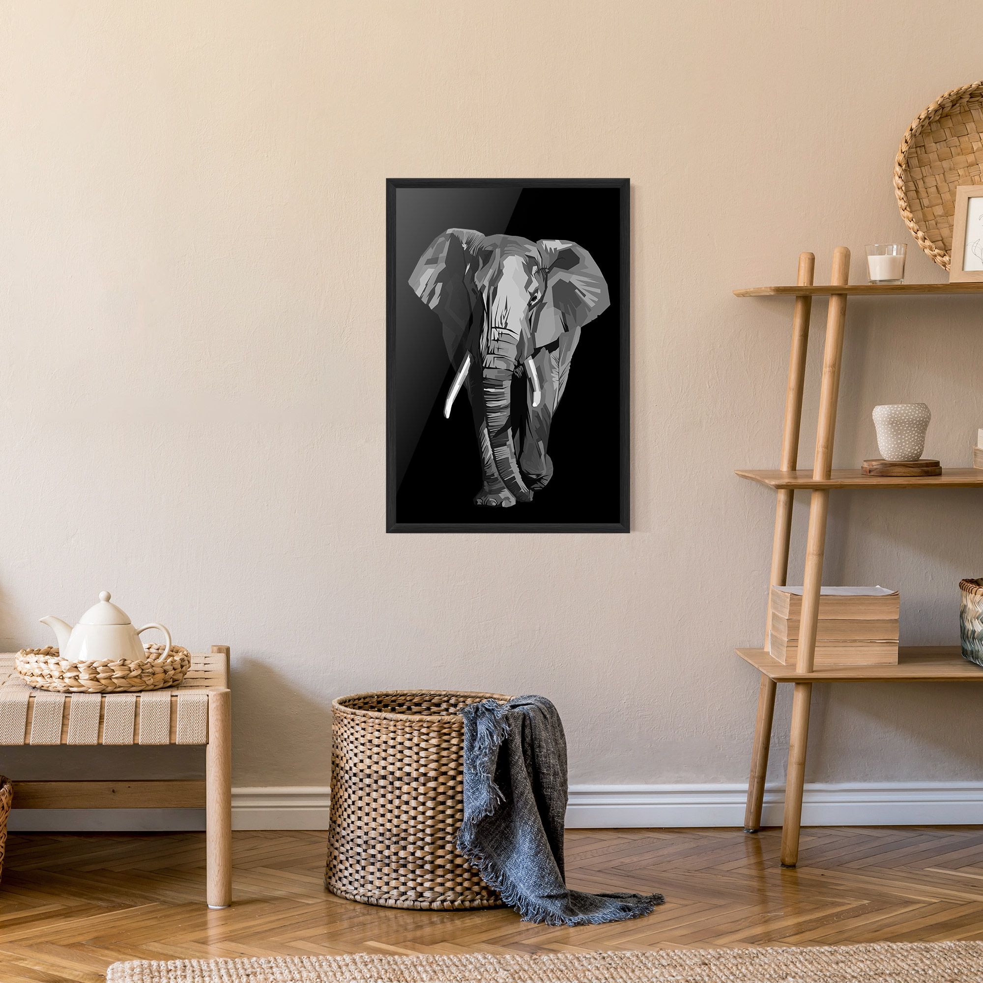 Beautiful Grey Elephant mockup 9