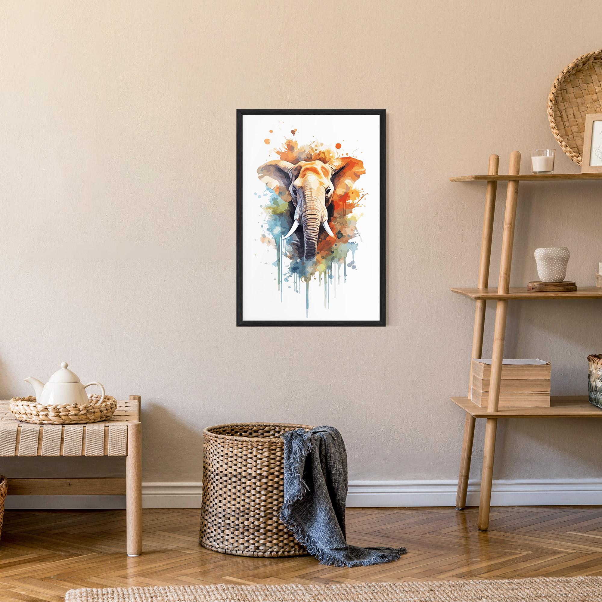Gerahmte Poster Safari Animal Art mockup 9
