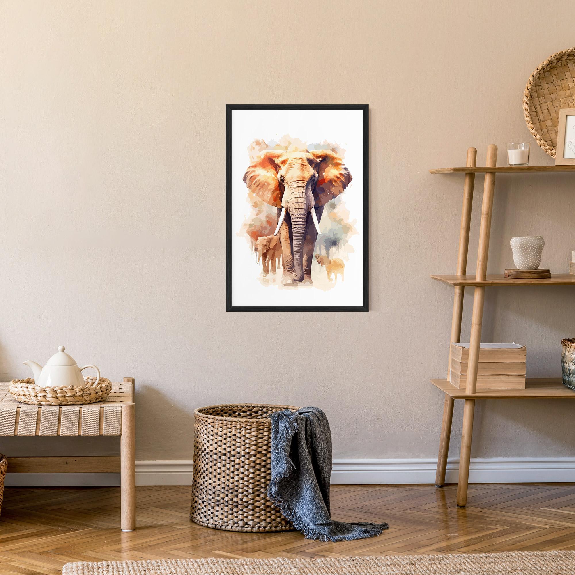 Gerahmte Poster Safari Animal mockup 9