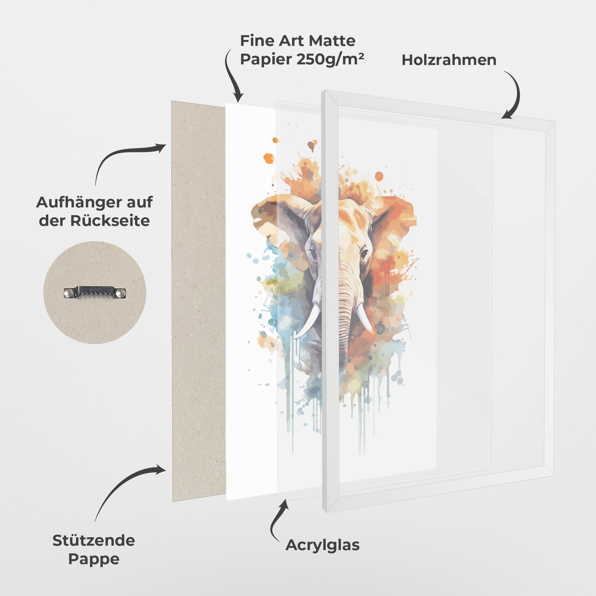 Safari Animal Art mockup 1